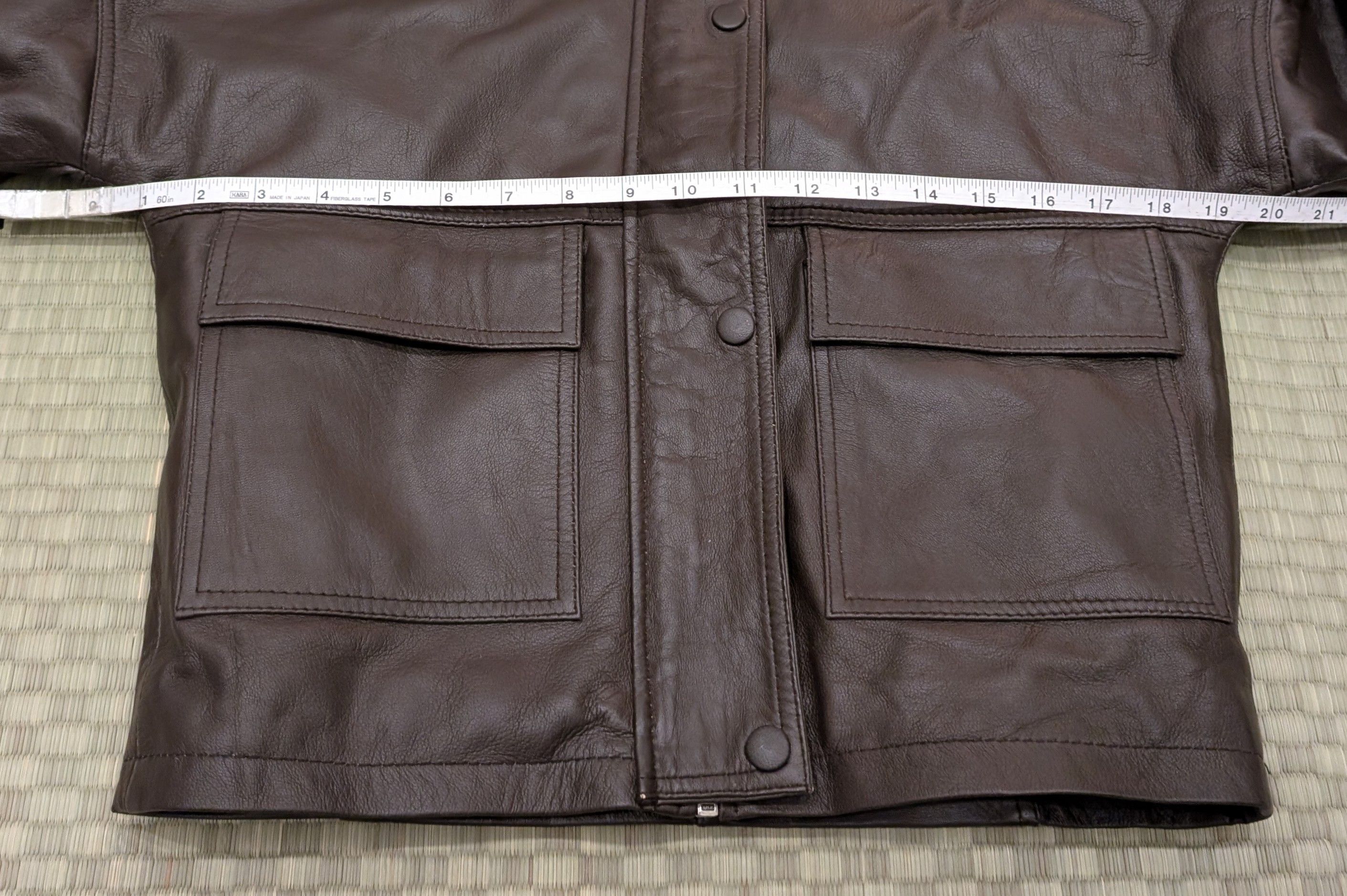 Other In My Element Cropped Brown Leather Jacket Handmade in UK Size S / US 4 / IT 40 - 4 Thumbnail