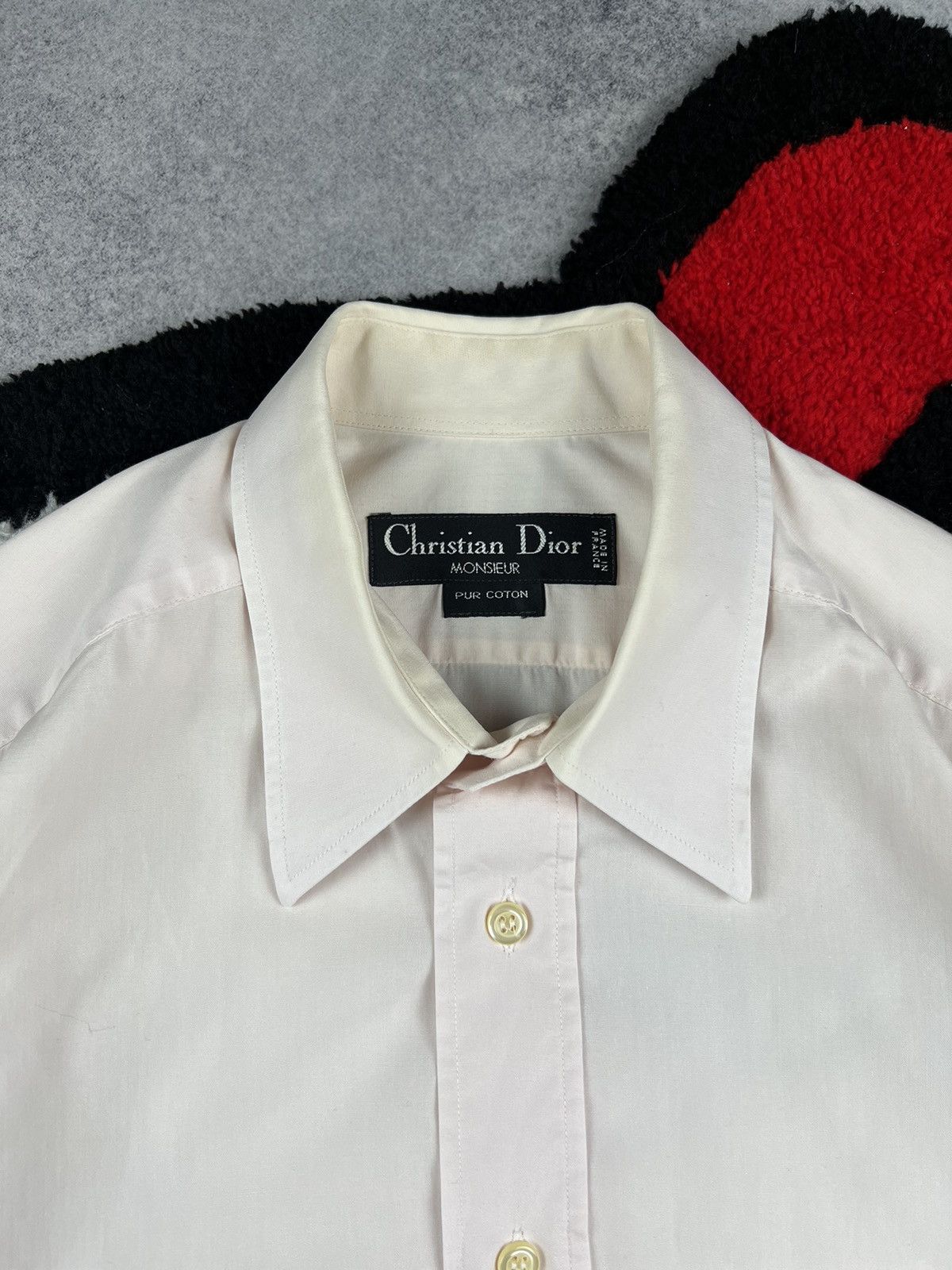 Dior Vintage Christian Dior Old Money Luxury Pink Casual Shirt Size US XL / EU 56 / 4 - 9 Thumbnail