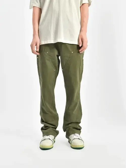 multi function fade work carpenter flared cargo pants