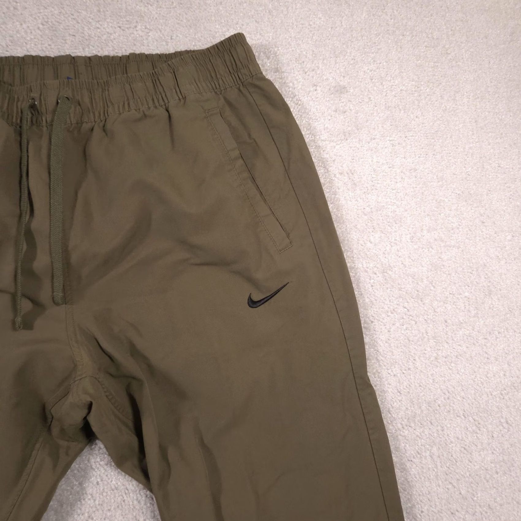 Nike Nike Womens Large Green Woven Joggers Elastic Waist Swoosh Athletic Casual Pants Size 36" / US 14 / IT 50 - 4 Thumbnail