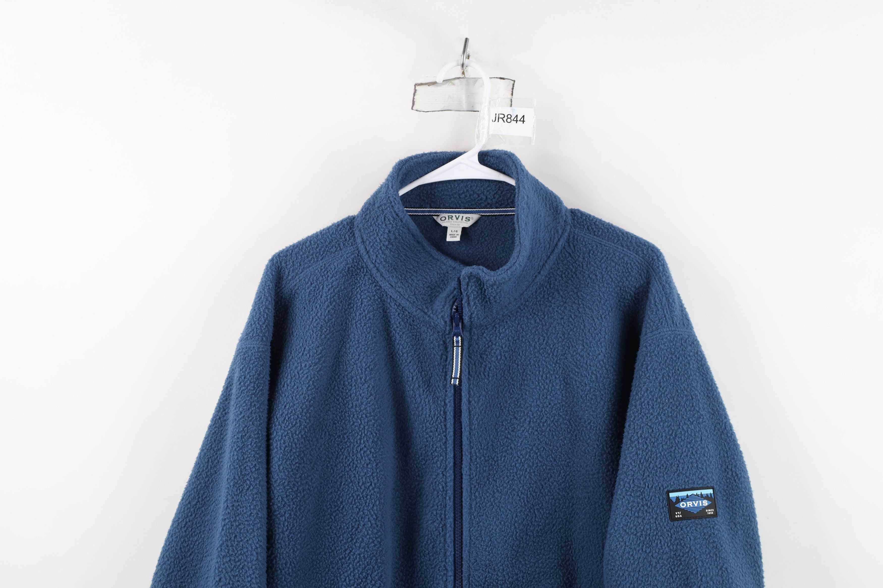 Orvis Vintage Y2K Orvis Heavyweight Full Zip Fleece Jacket Blue Size US L / EU 52-54 / 3 - 2 Thumbnail
