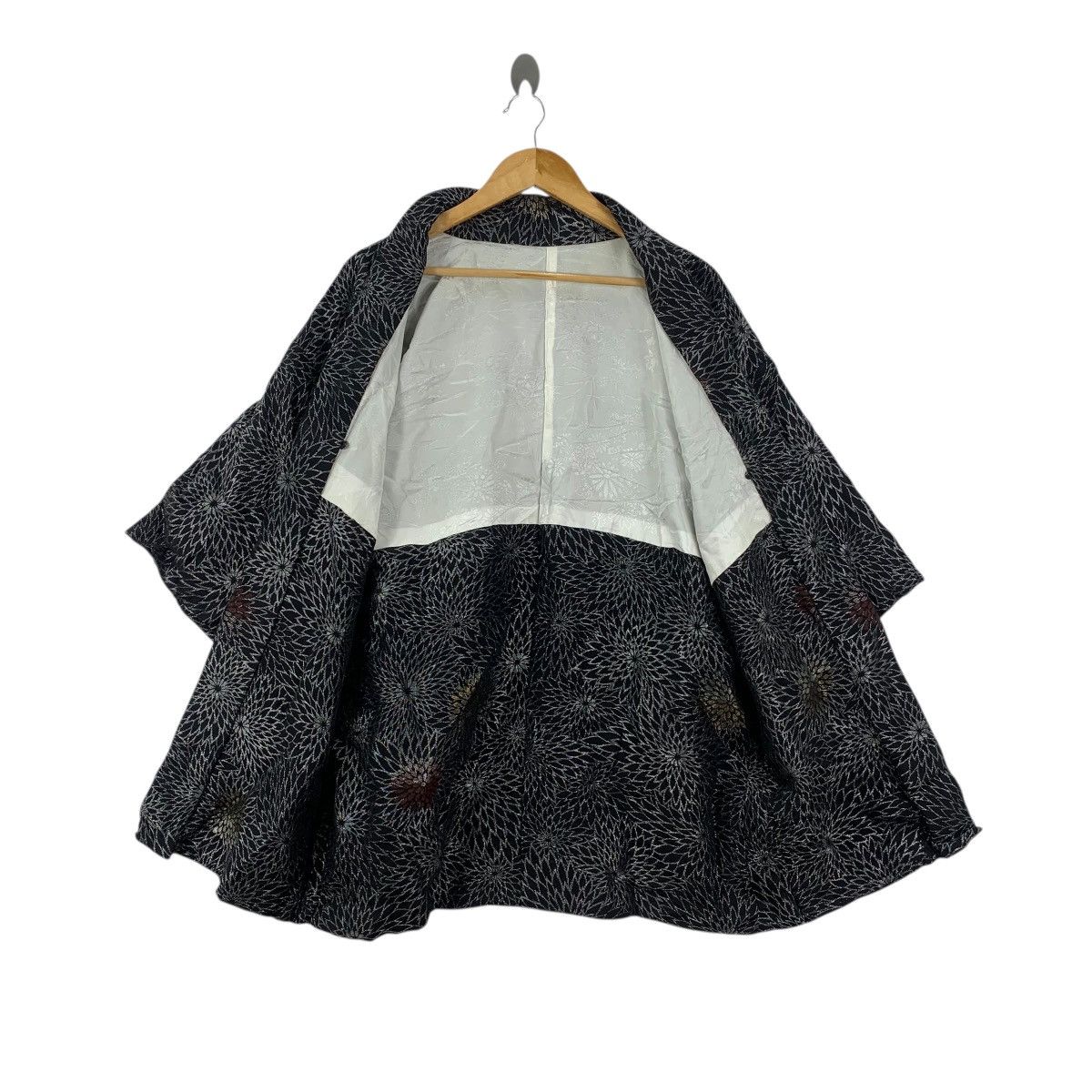 Vintage Vintage 70s KIMONO JAPAN HAORI Geometric Traditional Geisha Size XXL / US 16-18 / IT 52-54 - 6 Thumbnail
