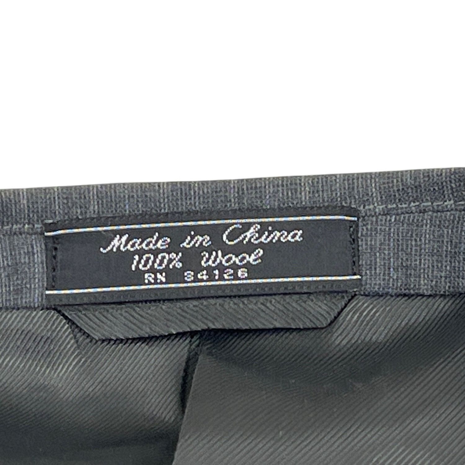 Other Mens Gray Pinstripe Two-Piece Suit 100% Wool Classic Fit Jac Size 44R - 4 Thumbnail