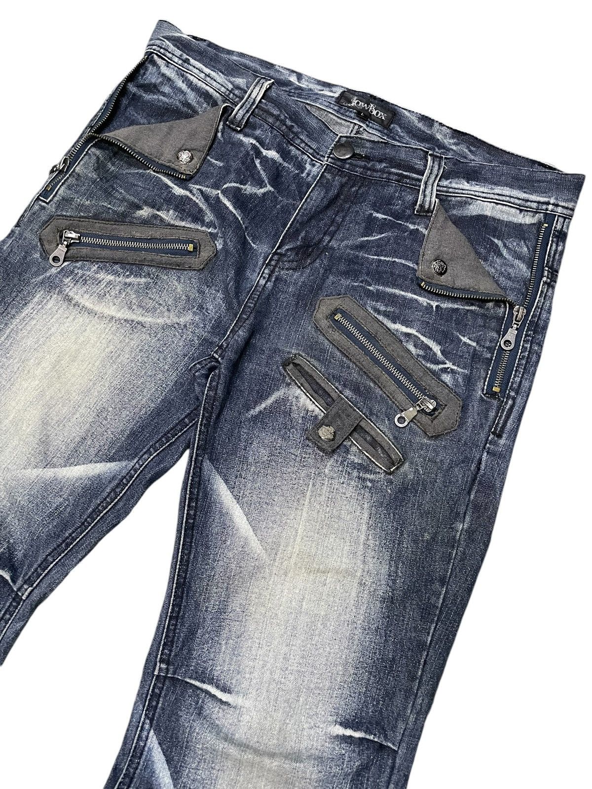 Hysteric Glamour × LOWBOX Lowbox Japan Claw Mark Whiskers Flared Jeans Size US 34 / EU 50 - 3 Thumbnail
