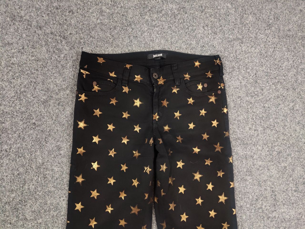 Just Cavalli Just Cavalli Casual black pants with gold star print Size 28" / US 6 / IT 42 - 6 Thumbnail
