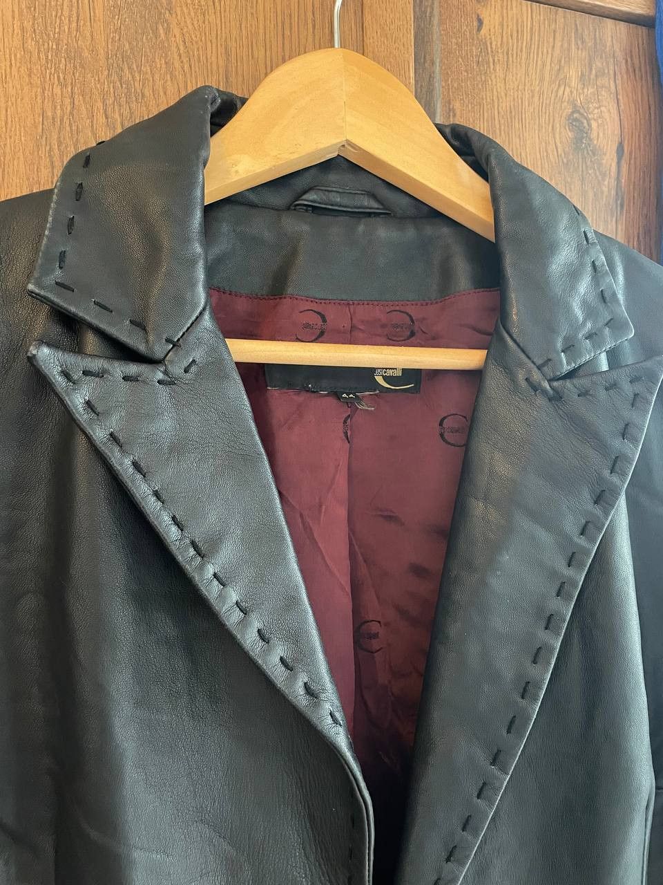 Just Cavalli × Roberto Cavalli Roberto Cavalli leather jacket vintage y2k Size L / US 10 / IT 46 - 7 Thumbnail