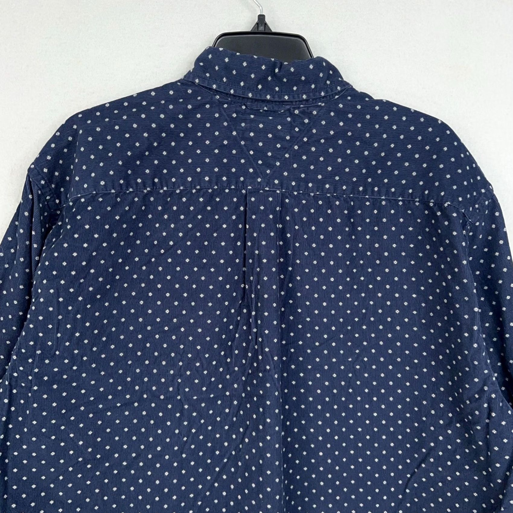 Tommy Hilfiger Tommy Hilfiger Shirt Mens Large Navy Blue Corduroy Snowflake Long Sleeve Y2K Size US L / EU 52-54 / 3 - 5 Thumbnail
