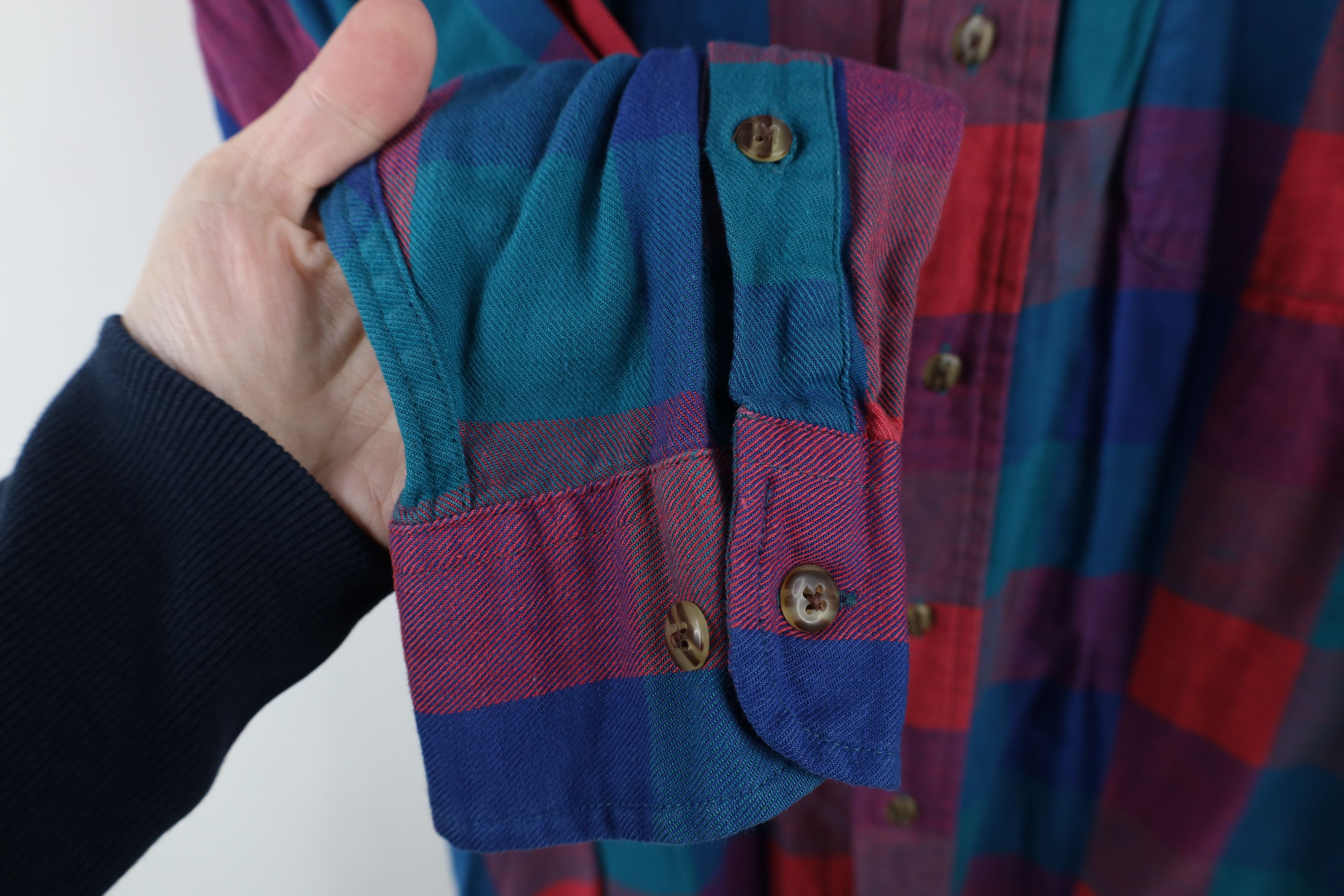 Vintage Vintage 90s Streetwear Collared Button Down Shirt Plaid Size US M / EU 48-50 / 2 - 4 Thumbnail