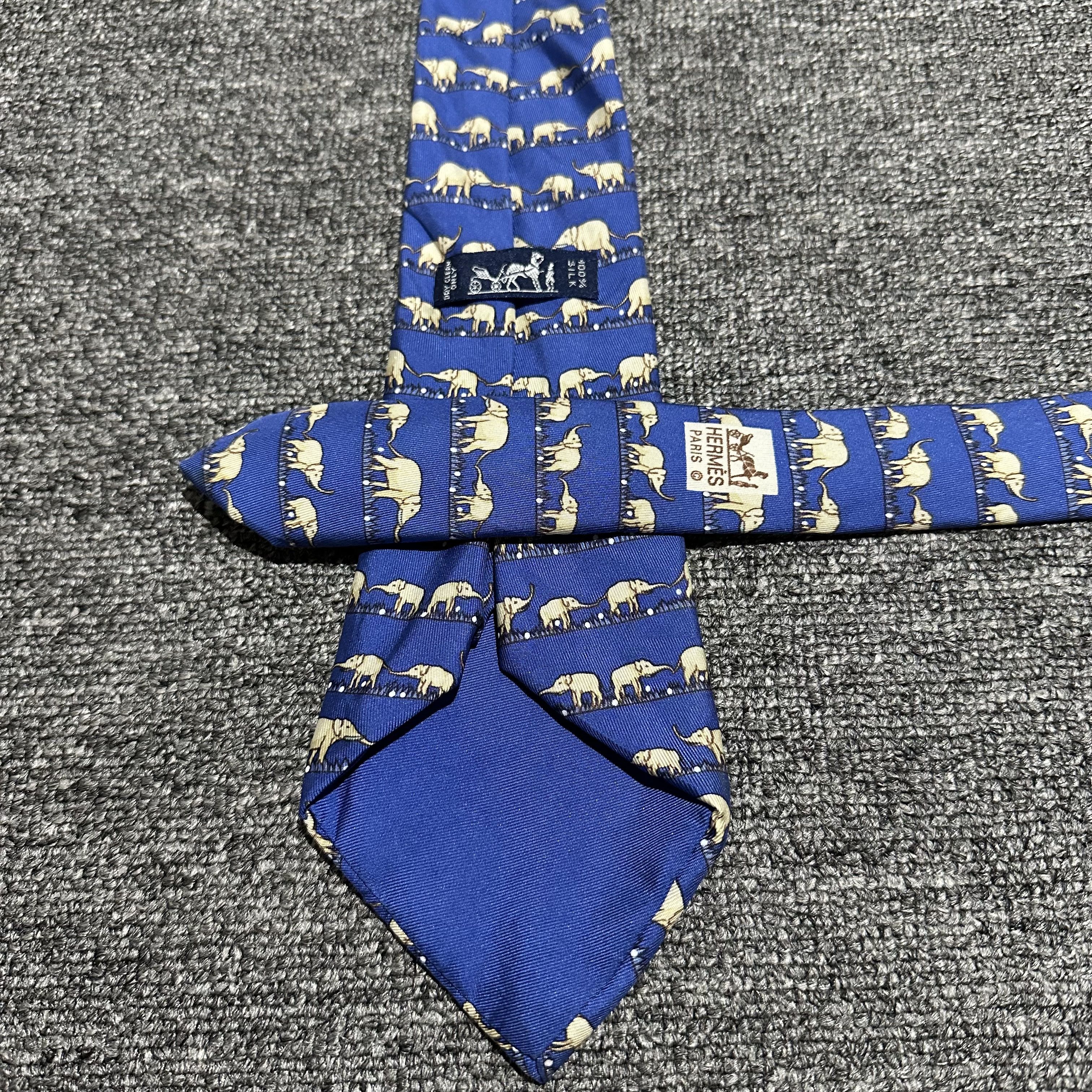 Hermes Hermes Silk Tie Size ONE SIZE - 4 Thumbnail