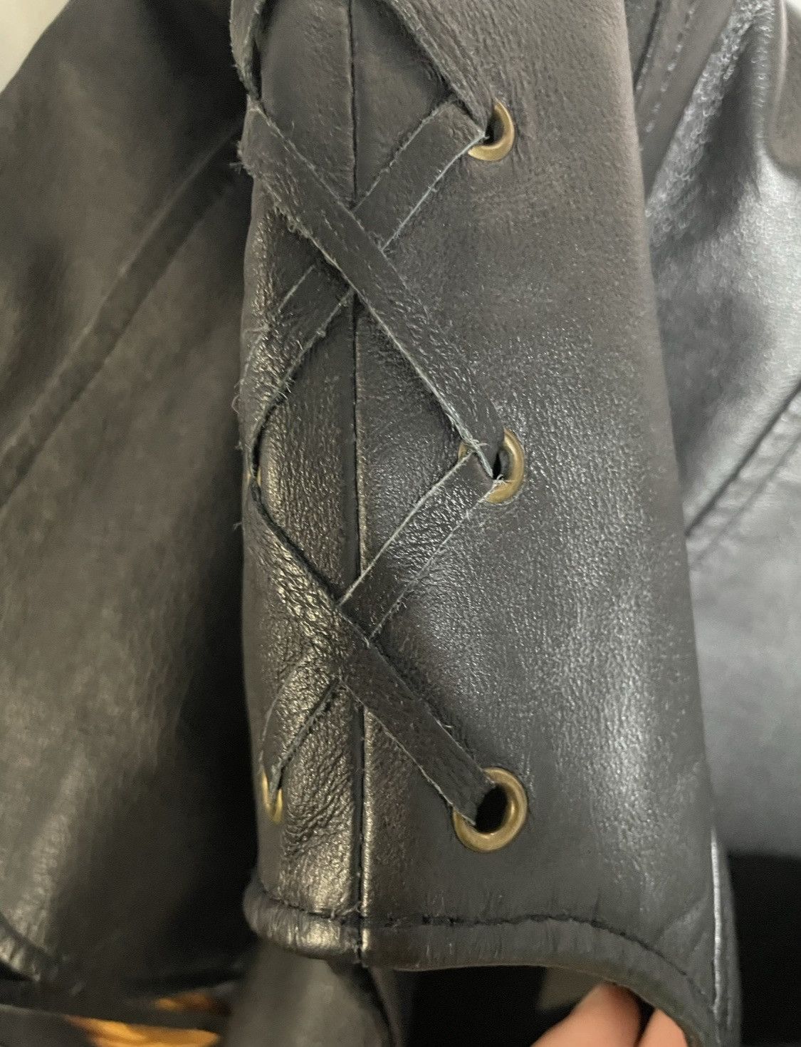 Other Lace-up leather jacket vest eyelet Sleeveless Size M / US 6-8 / IT 42-44 - 4 Thumbnail