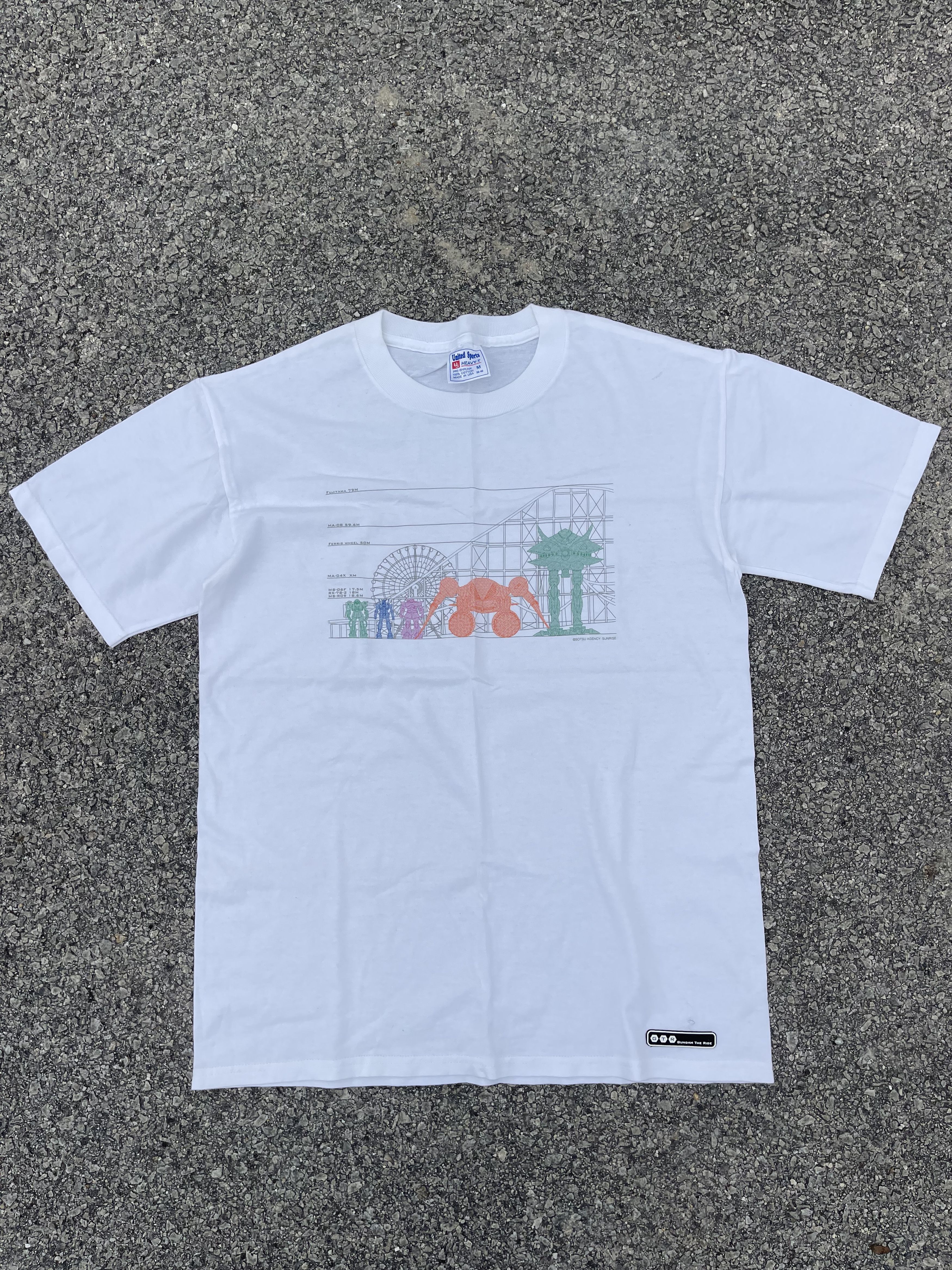 Anime Vintage y2k Gundam White Tee Shirt Size US M / EU 48-50 / 2 - 7 Thumbnail