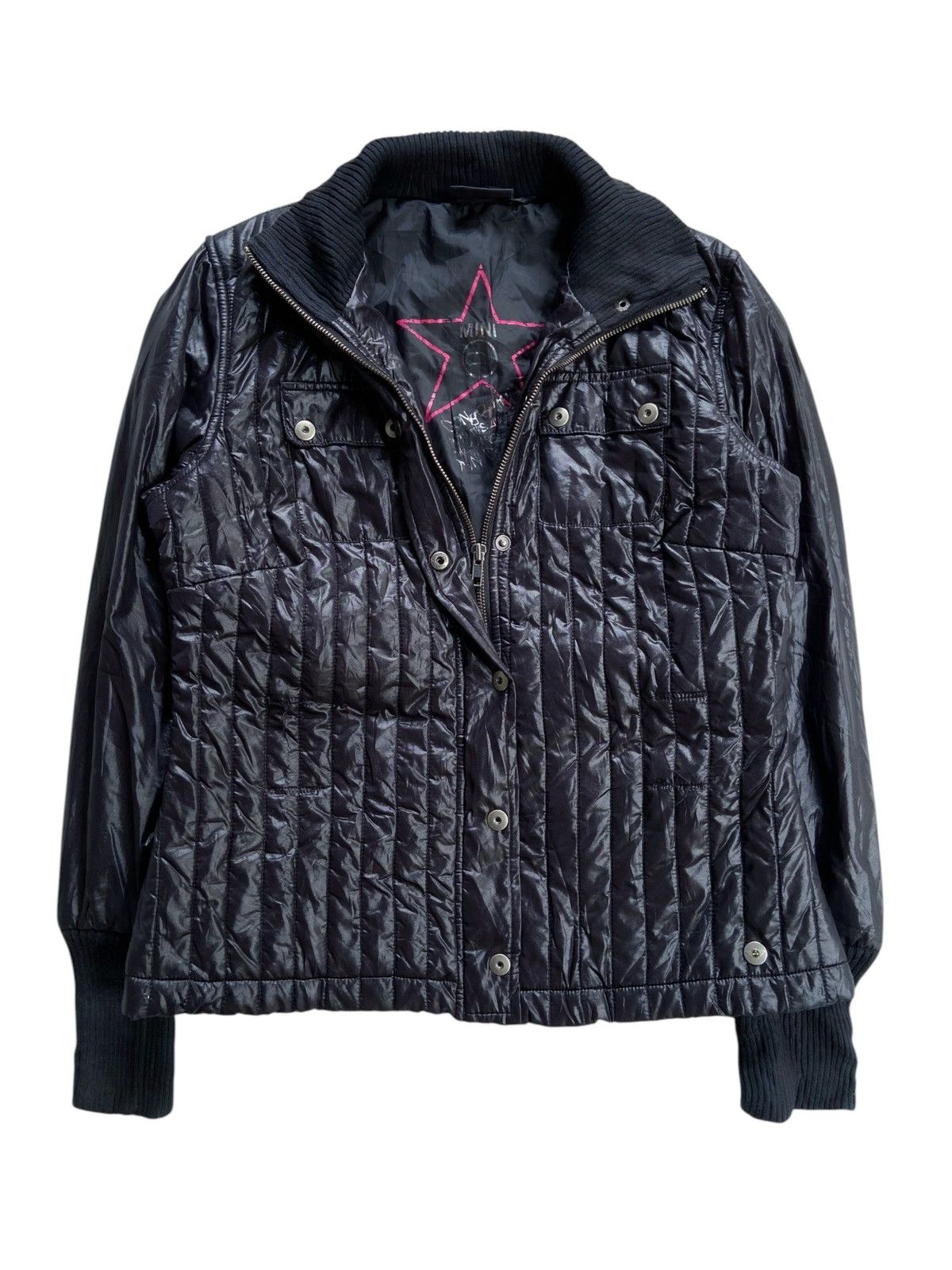 Japanese Brand MINI CHOPPER CAR BLACK CASUAL ZIP JACKET Size US S / EU 44-46 / 1 - 1 Thumbnail