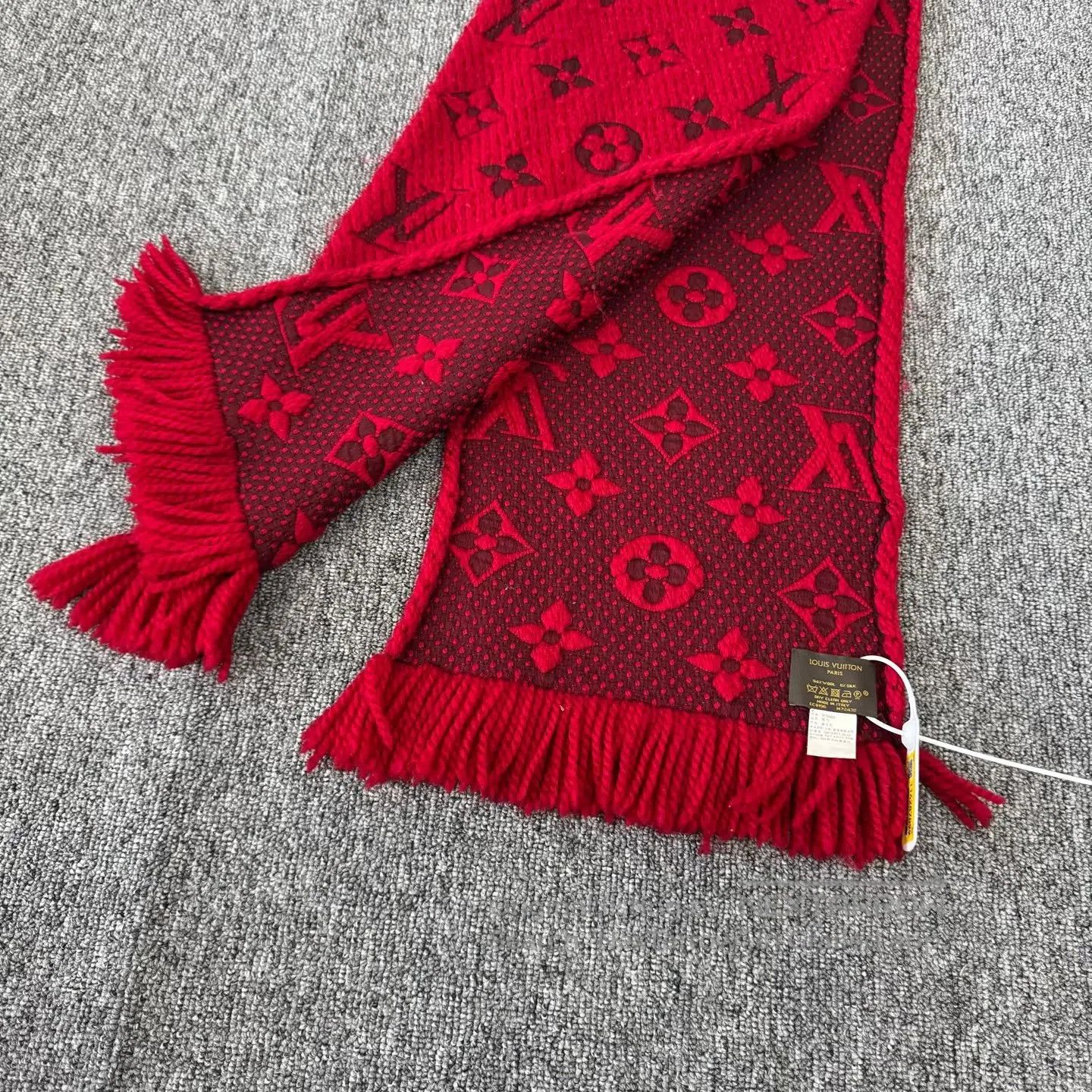 Louis Vuitton Louis Vuitton Double-sided fully printed logo, wool scarf| Size ONE SIZE - 3 Thumbnail