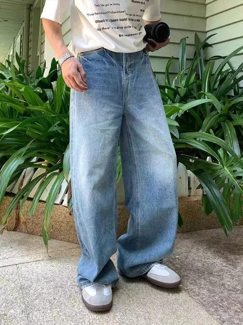 Japanese Brand Kubota x Izumi Washed wide leg loose casual vintage jeans Size US 28 / EU 44 - 4 Thumbnail