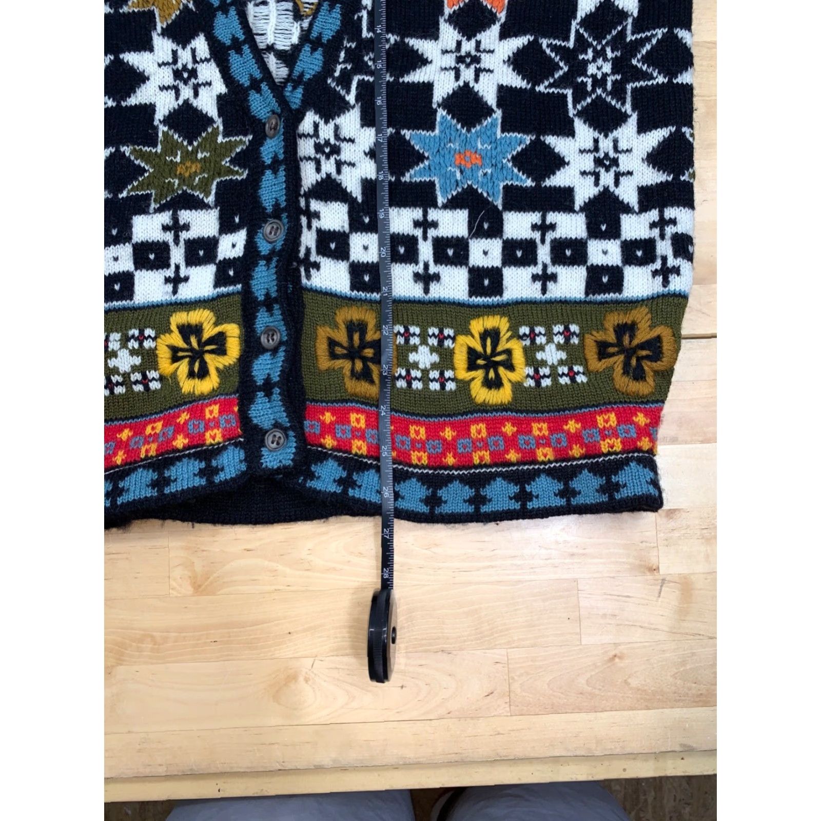French Connection French Connection Cardigan Knit Sweater Small Button Granny Square #5391 Size S / US 4 / IT 40 - 5 Thumbnail