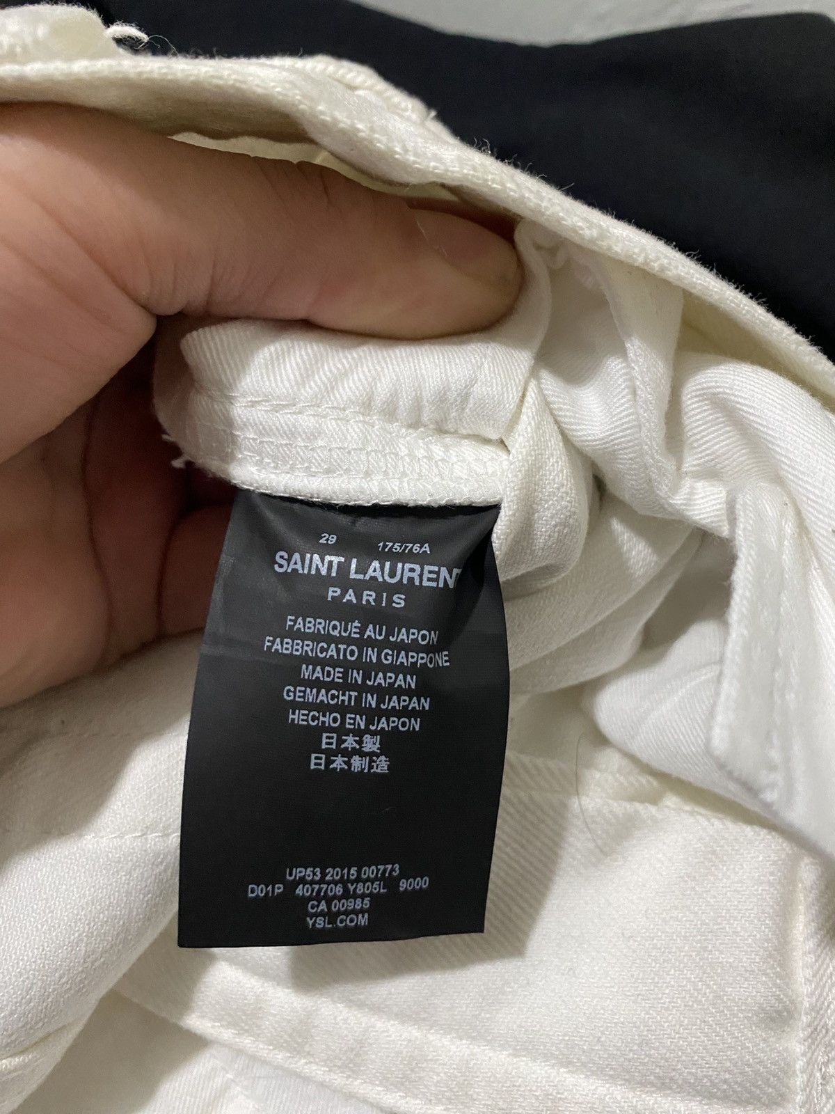 Saint Laurent Paris Saint Laurent Coke White D02 Skinny Jeans Size US 29 - 5 Thumbnail