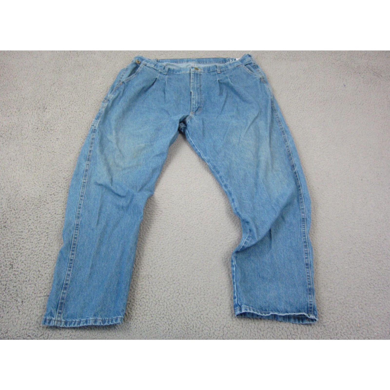 Wrangler VINTAGE Wrangler Jeans Men 42 x 30 Blue Denim 5-Pocket Carpenter Workwear 90s Bags Wide Straight Y2K Size US 42 / EU 58 - 2 Thumbnail