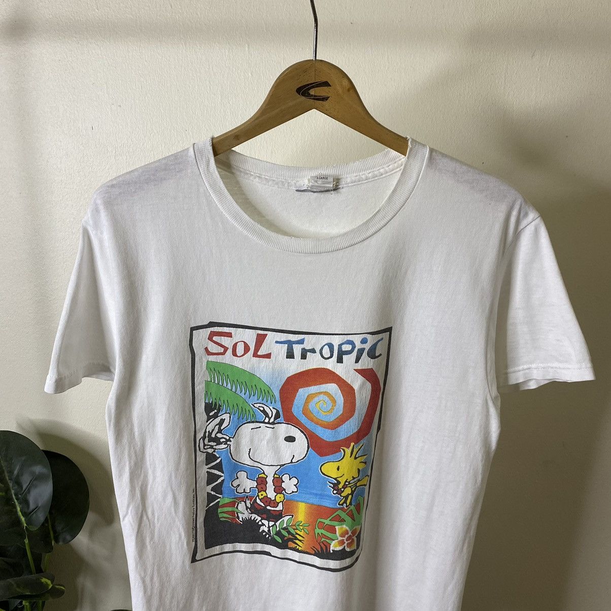 Cartoon Network Vintage 1990s Peanuts Snoopy Sol Tropic Cartoon Tee Size US M / EU 48-50 / 2 - 2 Thumbnail