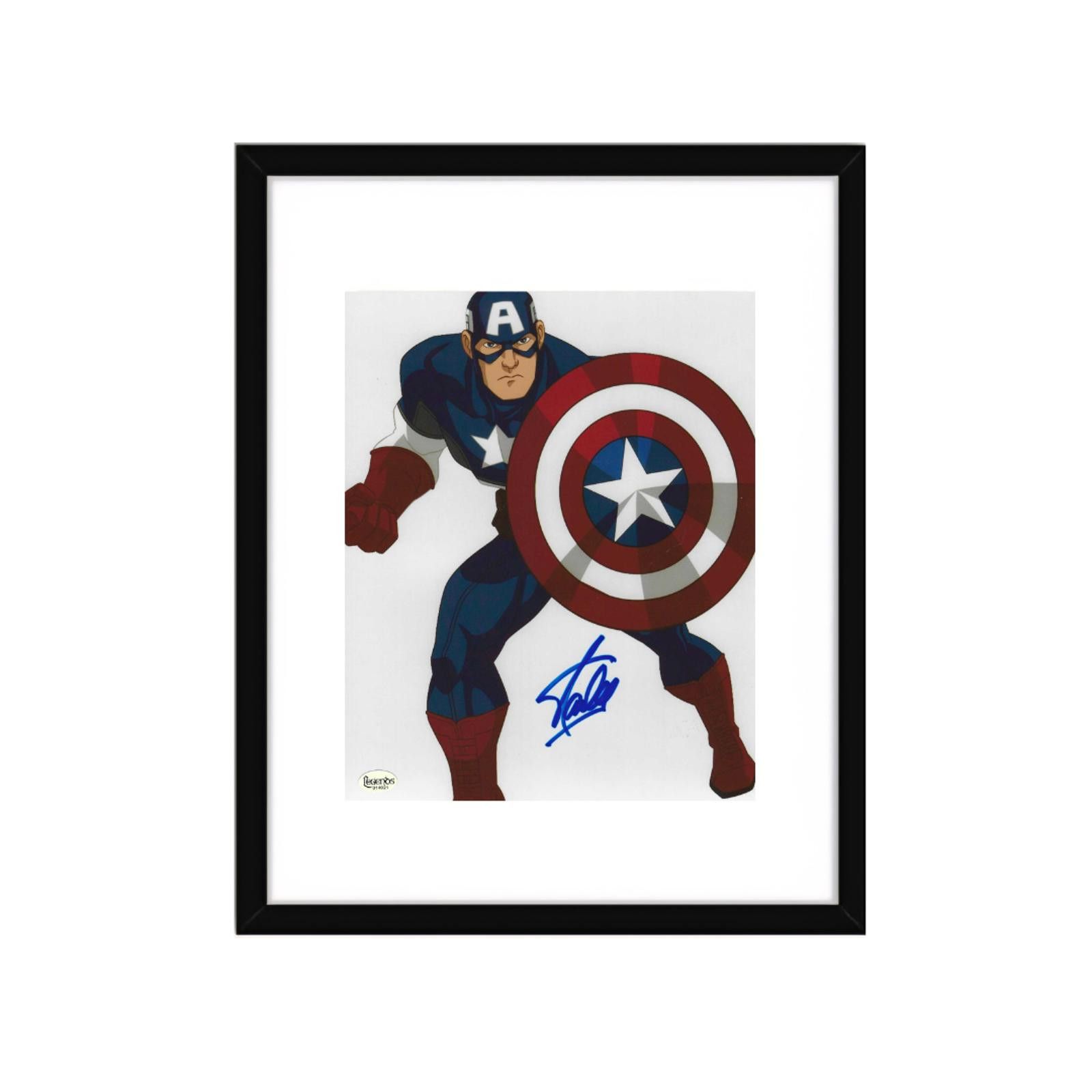 Other Stan Lee "Captain America" Signed 8x10 photo COa W/Frame Size ONE SIZE - 2 Thumbnail