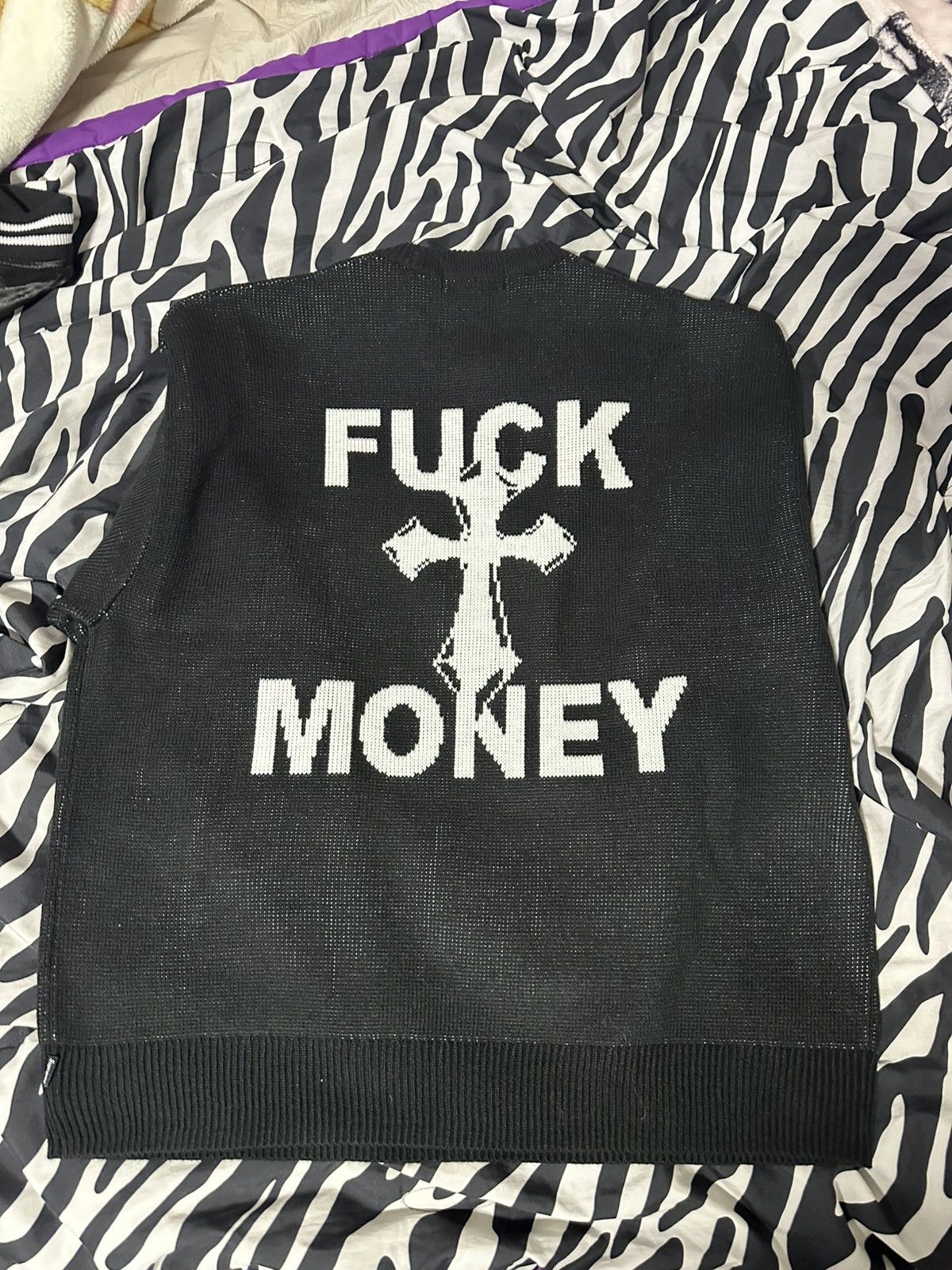 Supreme Fuck money sweater | Grailed