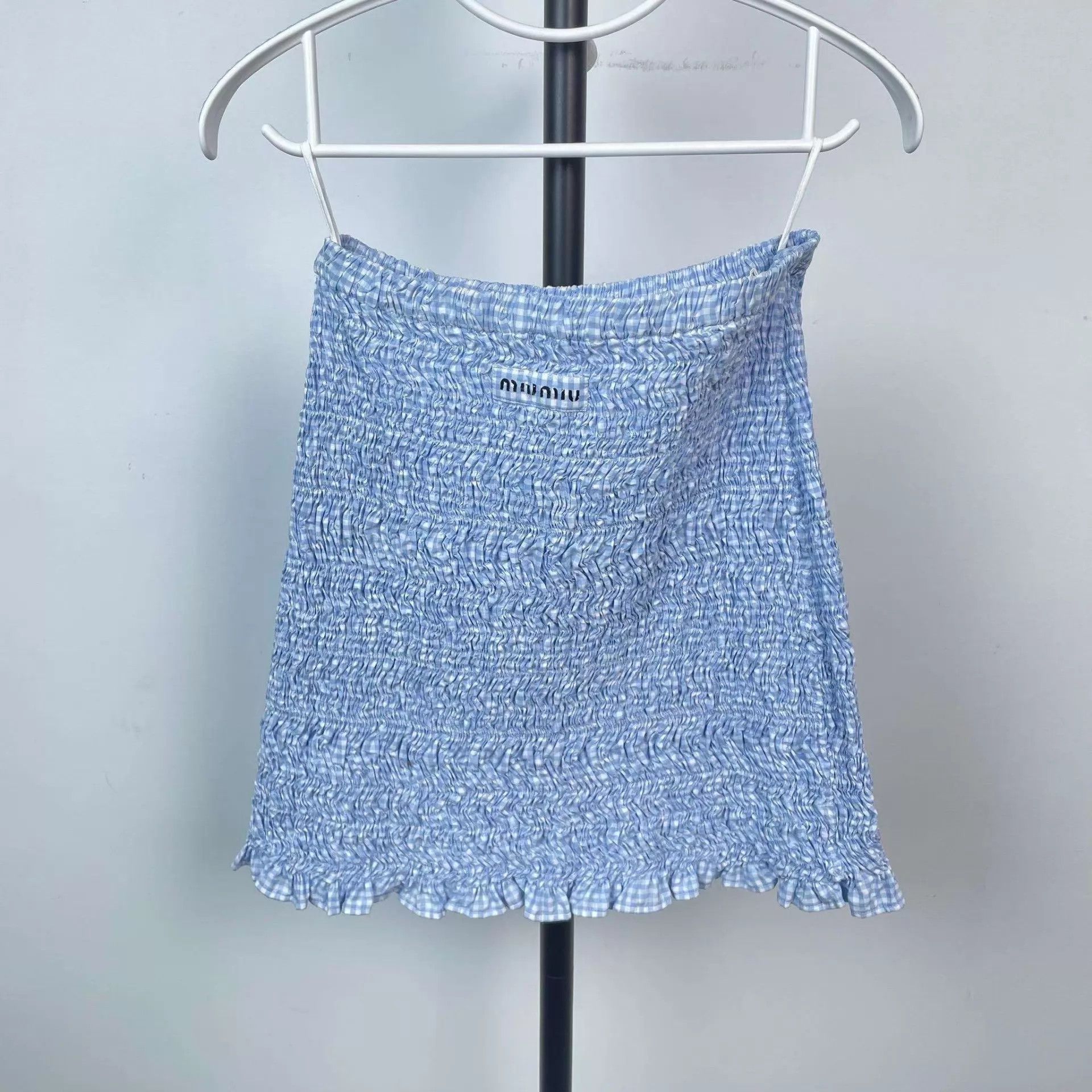 Miu Miu Miu Miu blue women's dress 251028VHHEZ12 Size 26" / US 2 / IT 38 - 2 Thumbnail