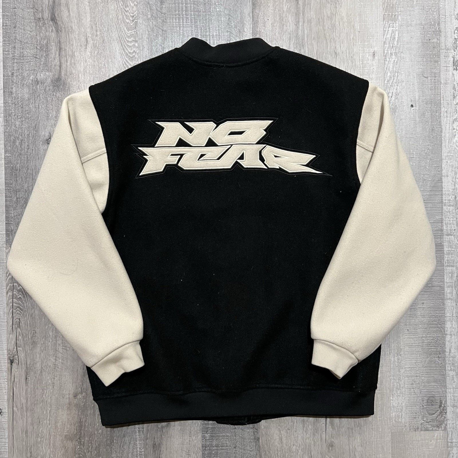 Other No Fear x HM Varsity Bomber Jacket Embroidered Streetwear MX Size US S / EU 44-46 / 1 - 1 Thumbnail