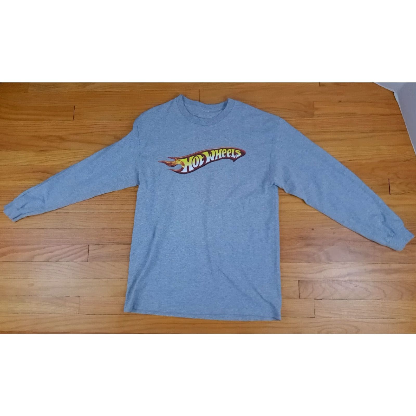 Vintage VINTAGE Hot Wheels in Flames Classic Printed Long Sleeve T-Shirt Grey Medium Unbranded Unisex Adults M Gray Long Sleeve Shirts 90s Size US M / EU 48-50 / 2 - 2 Thumbnail