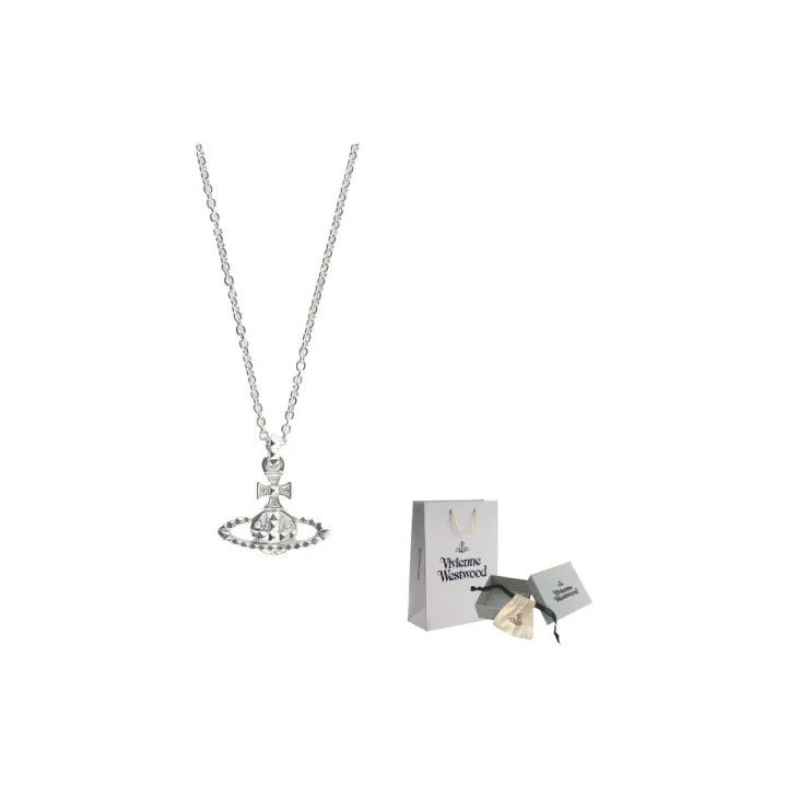 Vivienne Westwood Vivienne Westwood Brass Saturn Necklace 0079 Size ONE SIZE - 1 Thumbnail