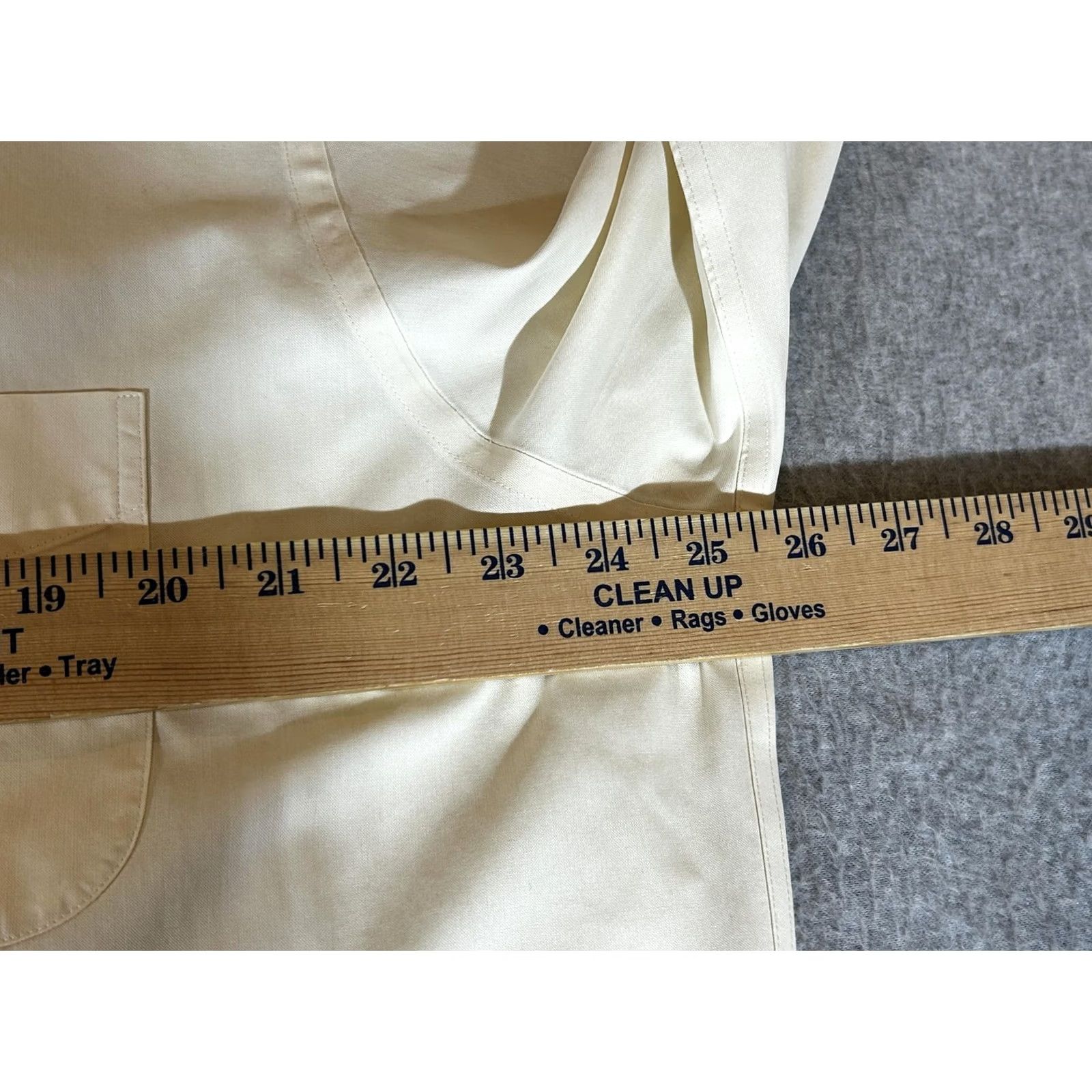 Brooks Brothers Brooks Brothers Shirt Mens Large Yellow 16.5 Long Sleeve Button Dress Cotton Size 46R - 4 Thumbnail