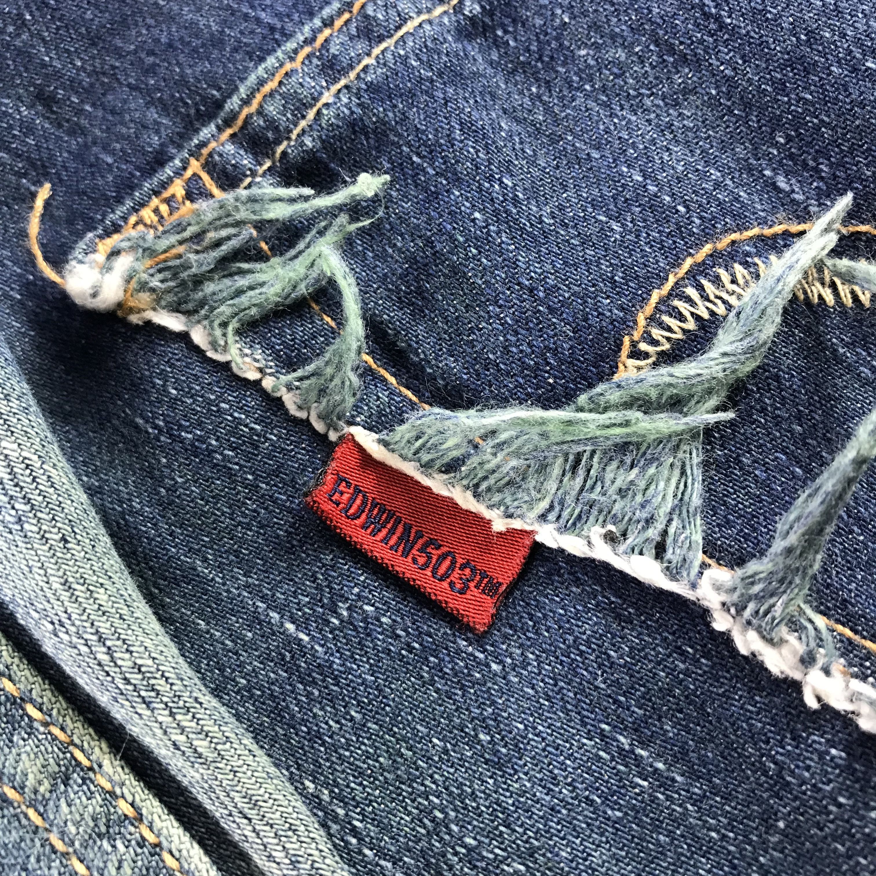 Edwin Vintage Edwin 503 Jeans Flare Denim KJ3357 Size US 31 - 8 Thumbnail
