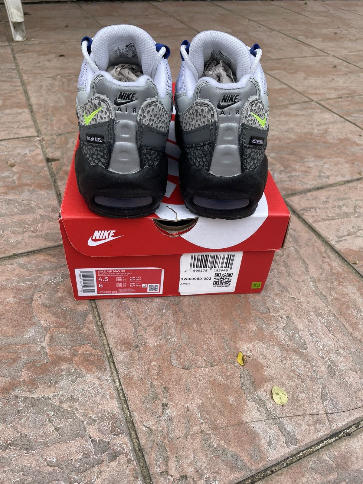 Nike Air Max 95 kiss my airs black volt iron grey Size US 6.5 / IT 36.5 - 2 Thumbnail