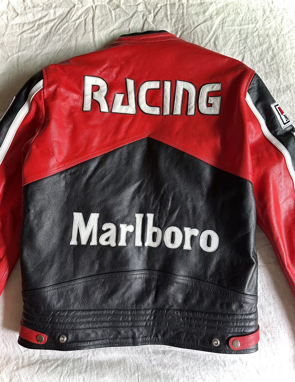 Marlboro Marlboro Leather Motorcycle Racing Jacket Size US M / EU 48-50 / 2 - 5 Thumbnail