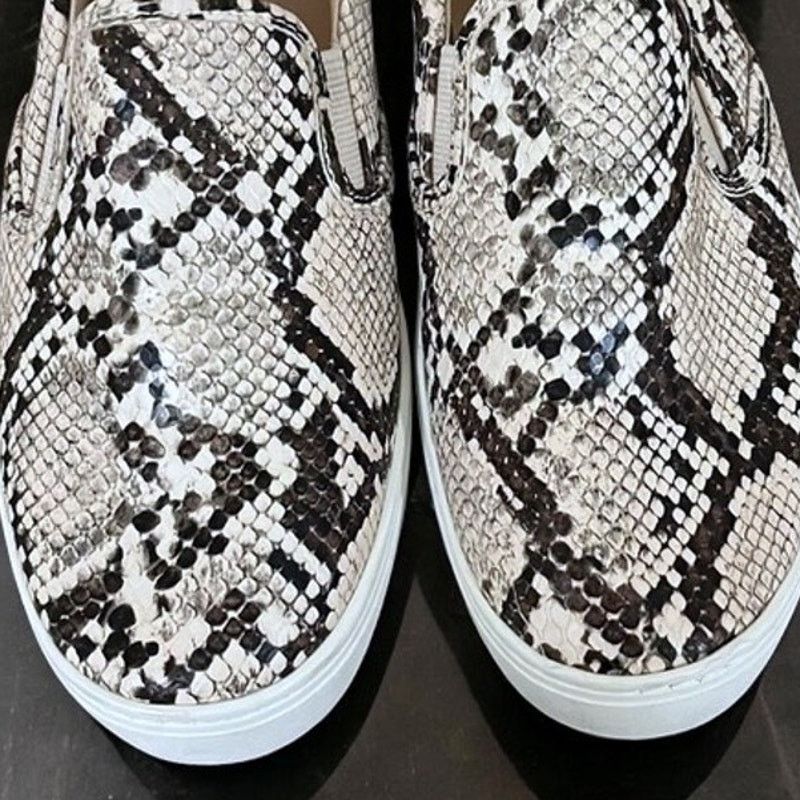 Other Women’s Slip On Faux Snake Canvas Flat Shoe Sneaker Size 7/8 Size US 8 / IT 38 - 5 Thumbnail