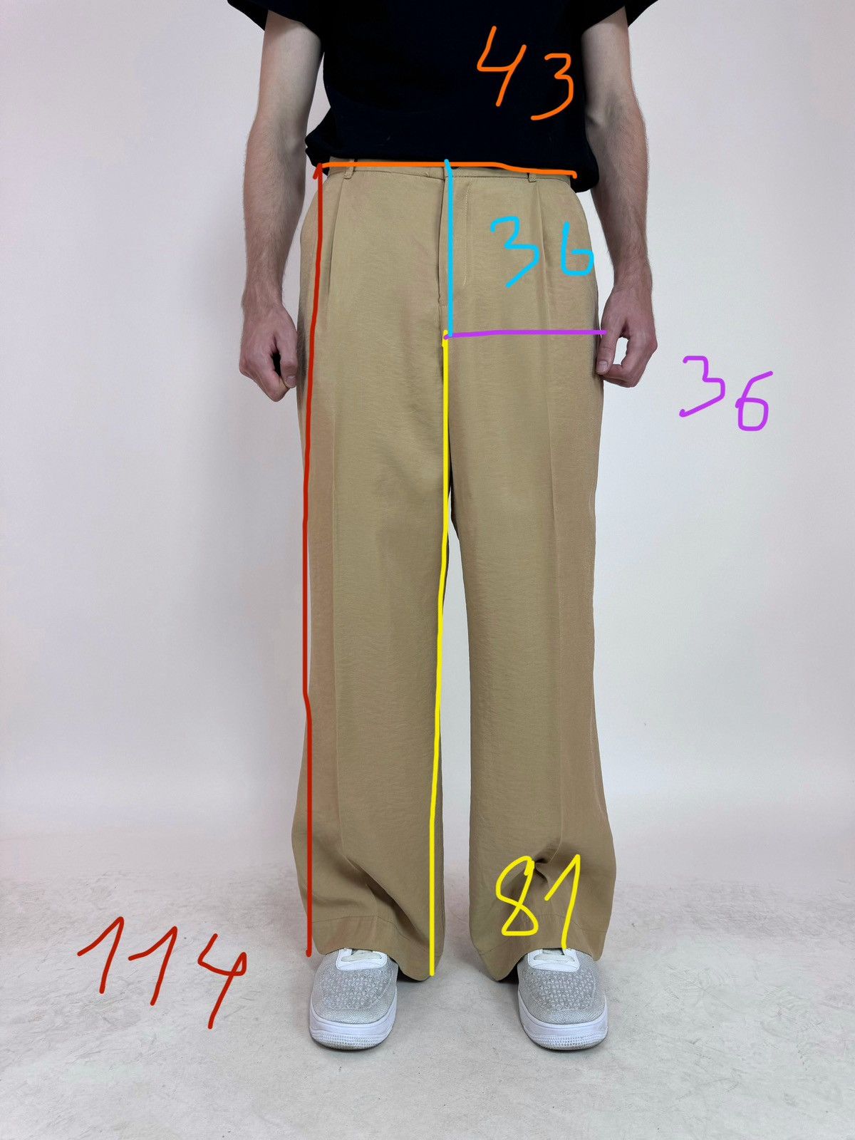 Zara Upcycled ZARA Pleated Trousers Viscose Pants wide legs sz 32 Size US 32 / EU 48 - 14 Thumbnail