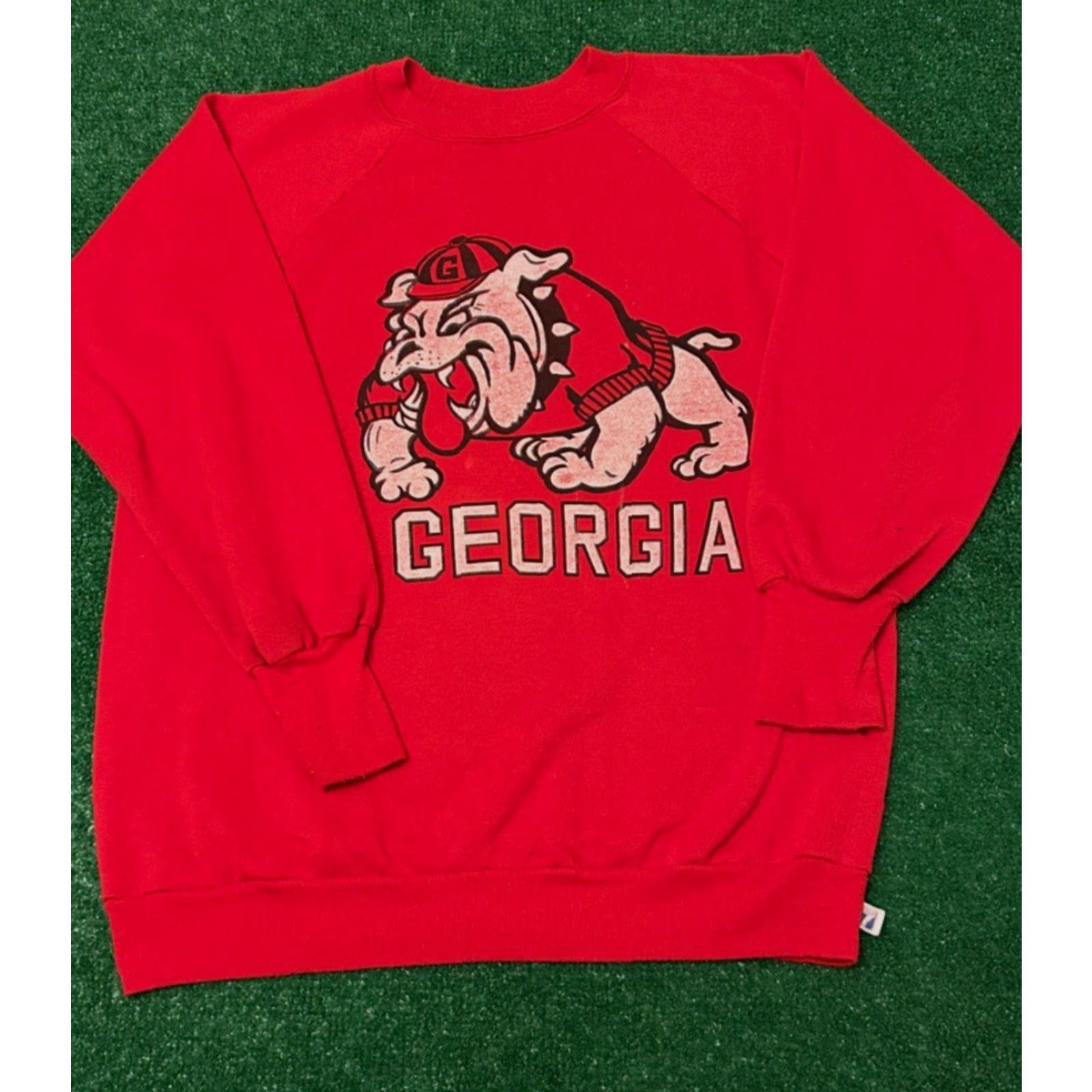 Logo 7 VINTAGE Georgia Bulldogs Logo VTG Crewneck Sweater Mens Size Large Red Size US L / EU 52-54 / 3 - 4 Thumbnail
