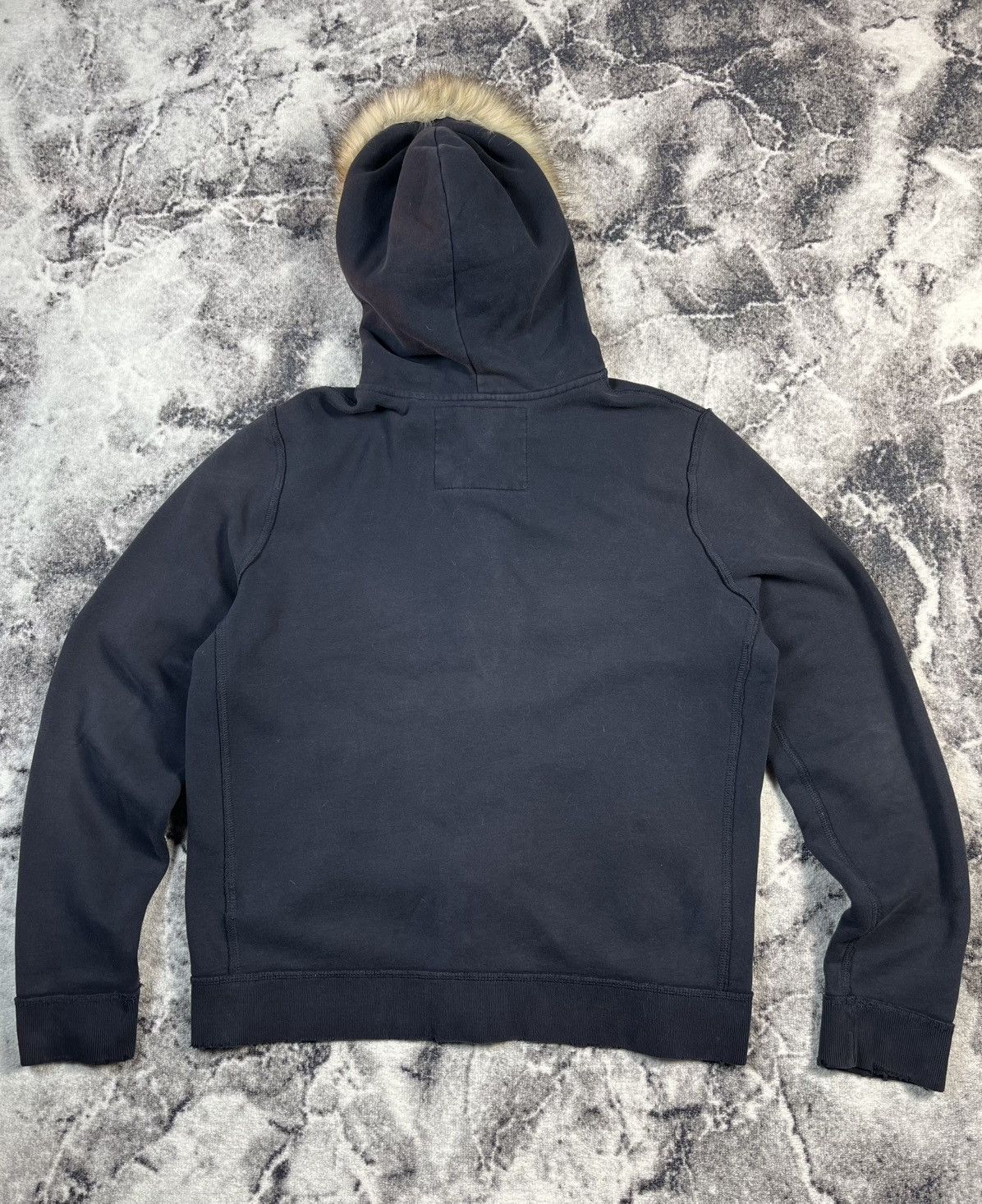 Abercrombie & Fitch Abercrombie & Fitch Fur Hood Zip Hoodie Navy XXL Size US XXL / EU 58 / 5 - 9 Thumbnail