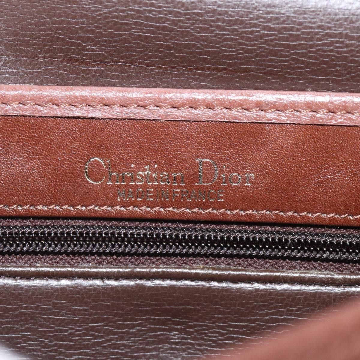 Dior DIOR Shoulder Bag Leather Brown Gold Size ONE SIZE - 16 Thumbnail