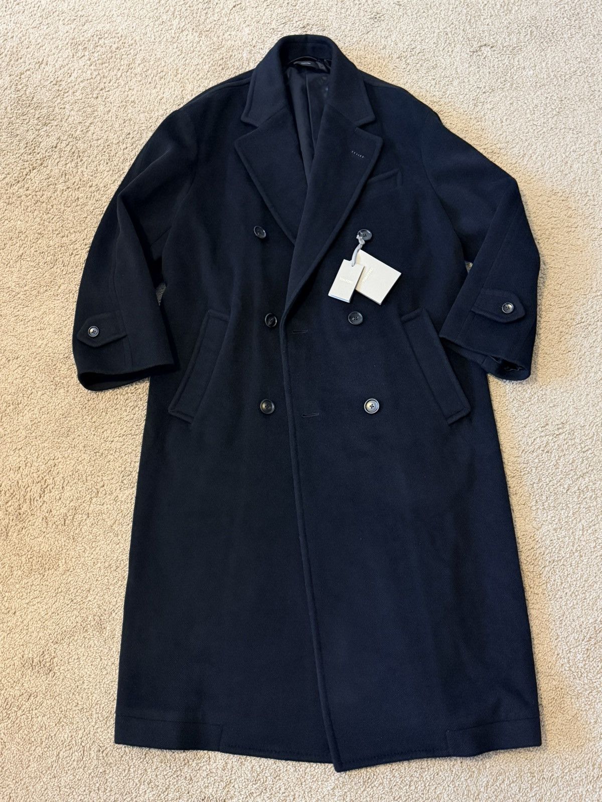 Tom Ford [NWT] TOM FORD Double-Breasted Virgin Wool Felt Coat Size US L / EU 52-54 / 3 - 3 Thumbnail