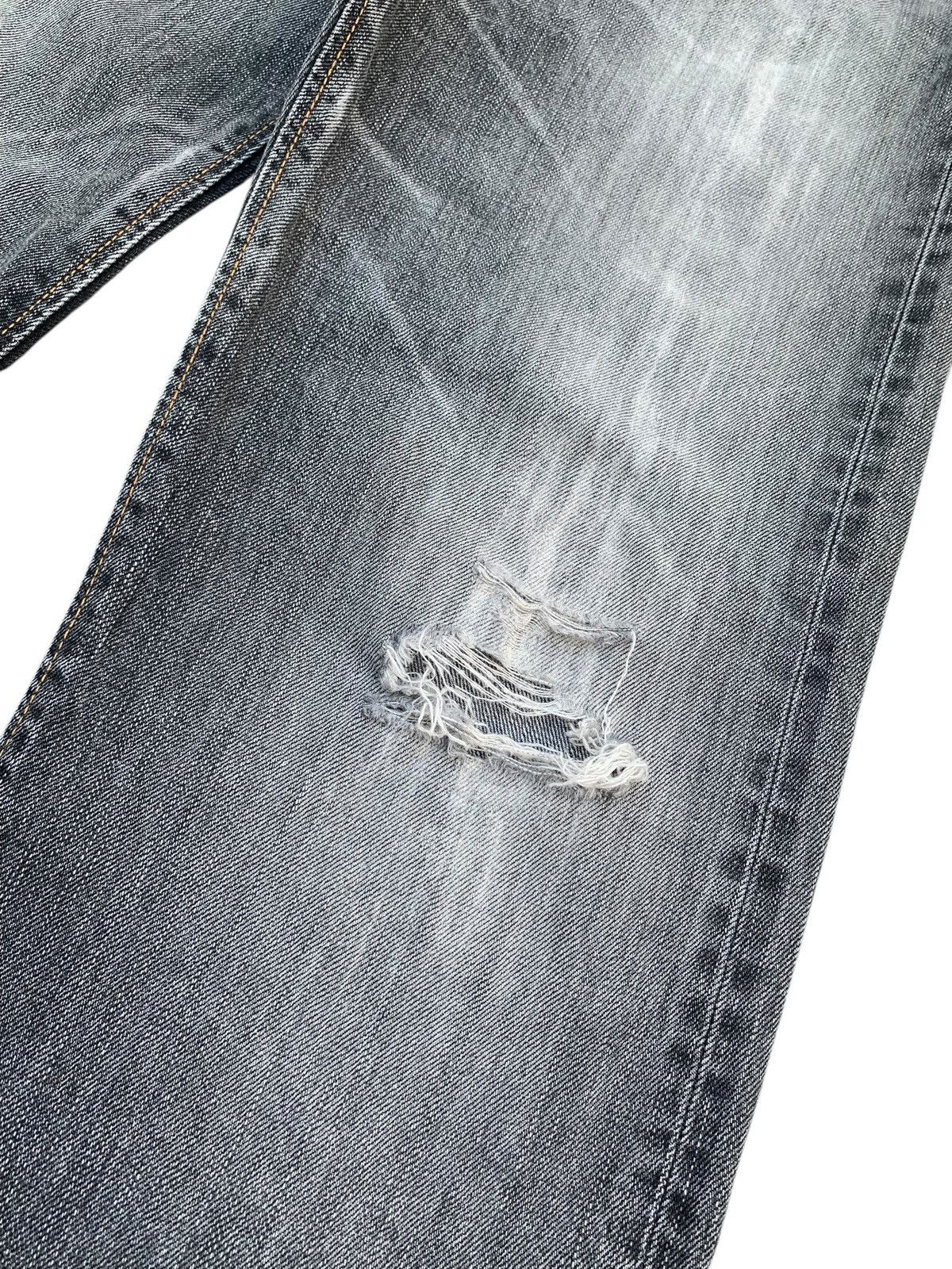 Edwin VINTAGE EDWIN 505zx SELVEDGE FADED & RUSTY DISTRESSED DENIM Size US 30 / EU 46 - 16 Thumbnail