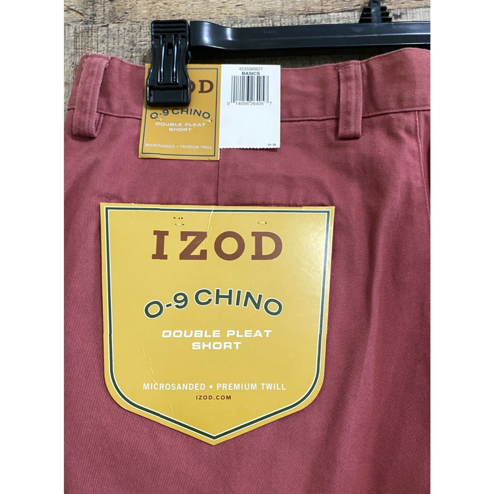 Izod IZOD Chino Pants Mens 34 Salmon Plain Front Metrix Fit Twill NWT 0-9 Size US 34 / EU 50 - 3 Thumbnail