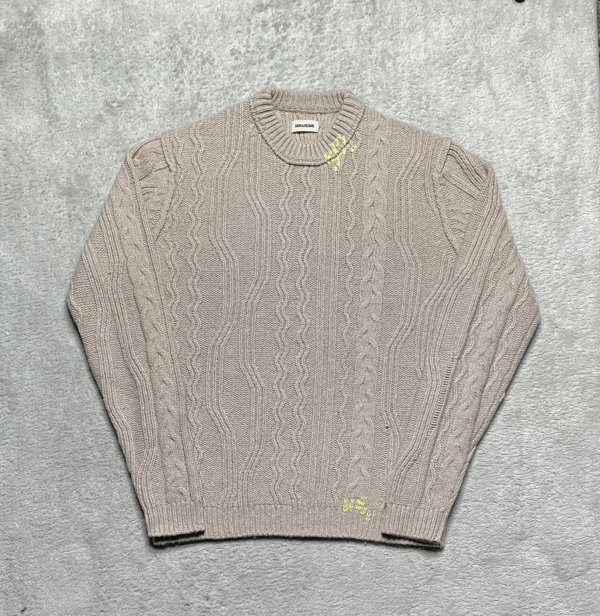 Zadig & Voltaire Vintage Beige Sweater figured Basic zadig & voltaire Wool Size M / US 6-8 / IT 42-44 - 1 Thumbnail