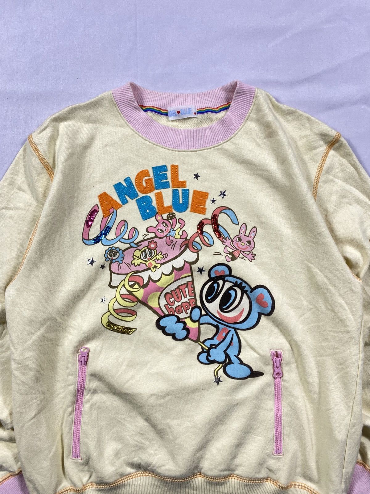 Angel Blue × Hysteric Glamour × Japanese Brand Japanese 90’s Angel Blue Sweatshirts Y2K Style Size US M / EU 48-50 / 2 - 3 Thumbnail