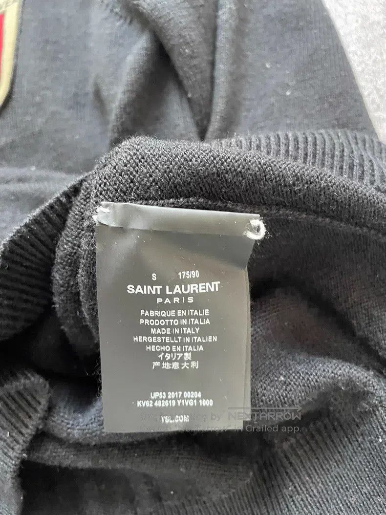 Saint Laurent Paris Saint Laurent Paris Medal applique embroidery sweater Size US S / EU 44-46 / 1 - 7 Thumbnail