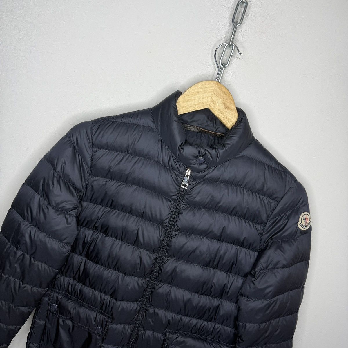 Moncler MONCLER LANS PADDED JACKET (Navy) Size S / US 4 / IT 40 - 4 Thumbnail