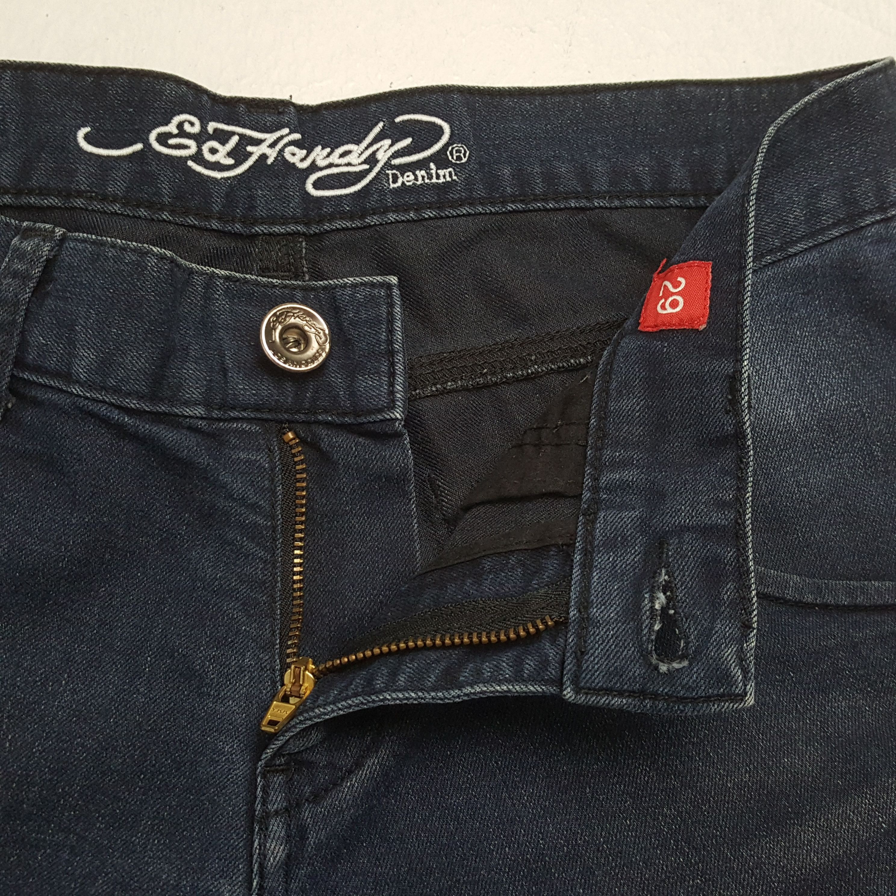 Christian Audigier × Ed Hardy × Vintage Vintage ED HARDY by CHRISTIAN AUDIGIER Designer Brand Jeans Size 30" / US 8 / IT 44 - 12 Thumbnail