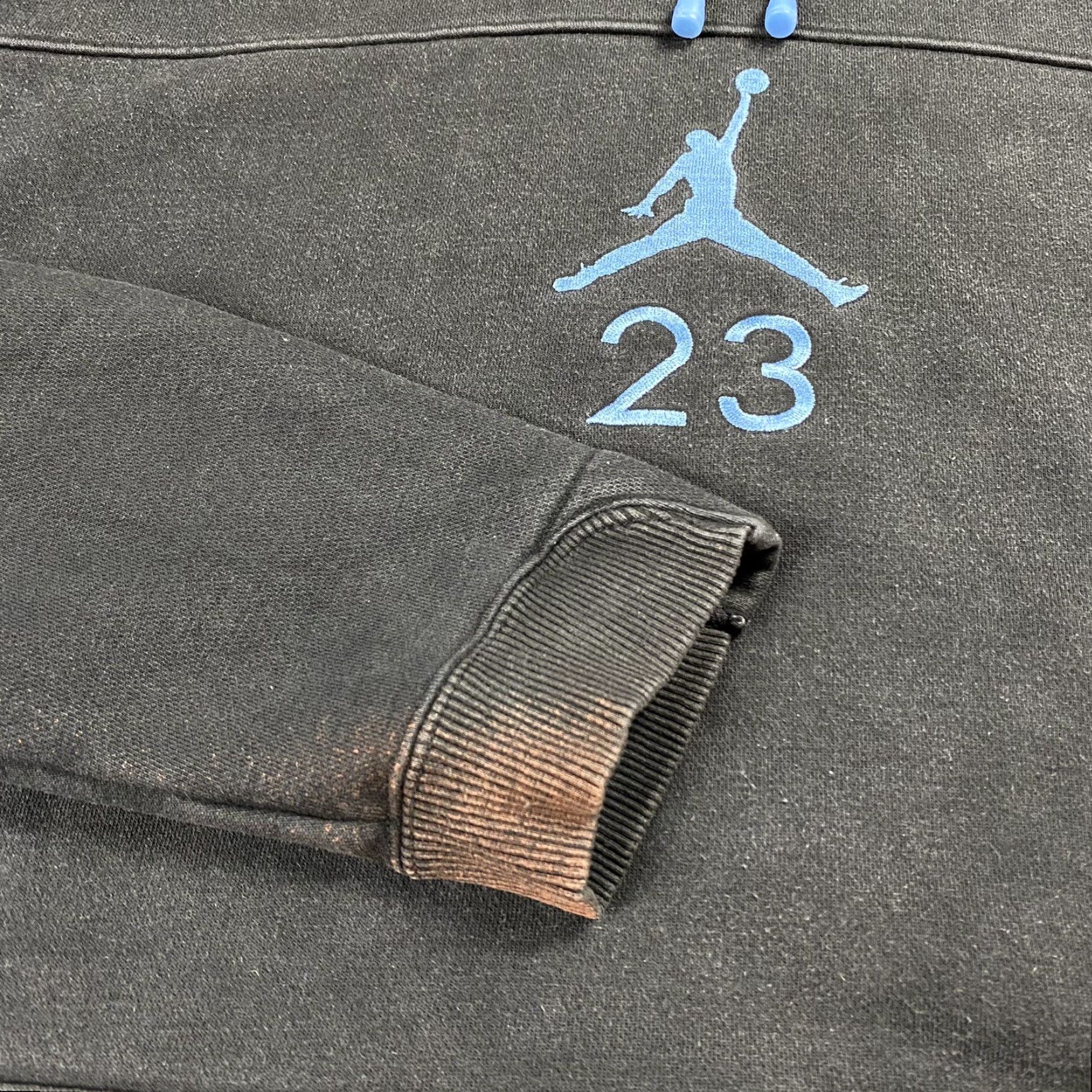 Jordan Brand VINTAGE Nike Air Jordan 12 Nubuck Pullover Hoodie Sweatshirt Men's XL Black Retro Basketball Heavy Size US XL / EU 56 / 4 - 4 Thumbnail