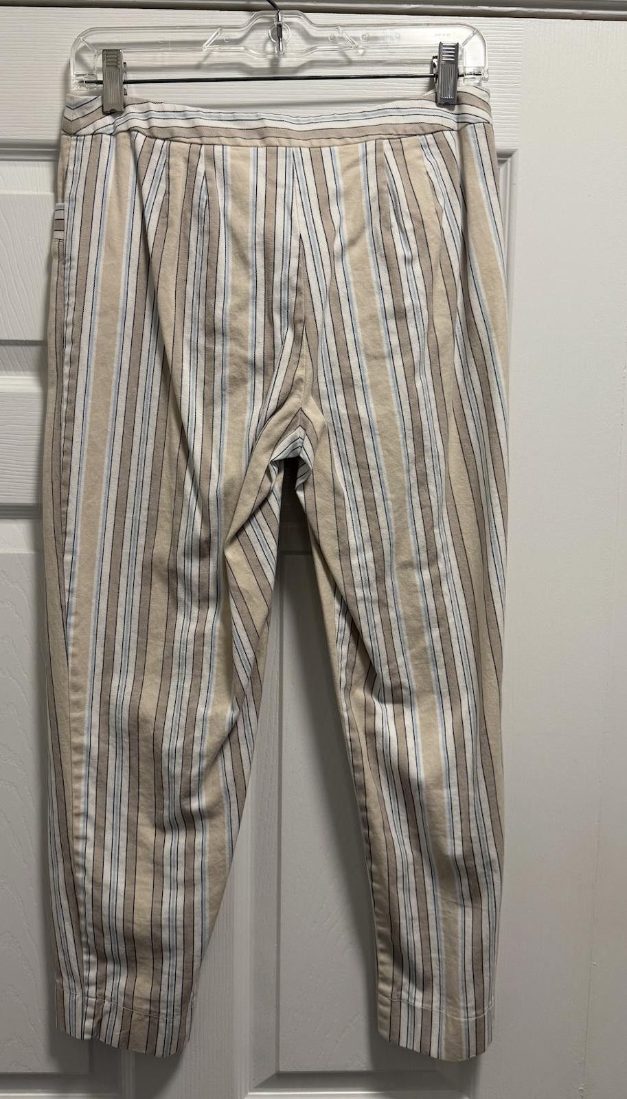 Ann Taylor Ann Taylor LOFT Stretch Striped Pants - Size 4 Size 30" / US 8 / IT 44 - 3 Thumbnail