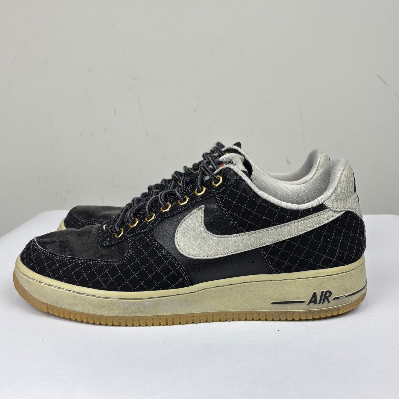 Nike Nike Air Force 1 Black Checkered Sneakers Shoes Men's 10 Size US 10 / EU 43 - 5 Thumbnail