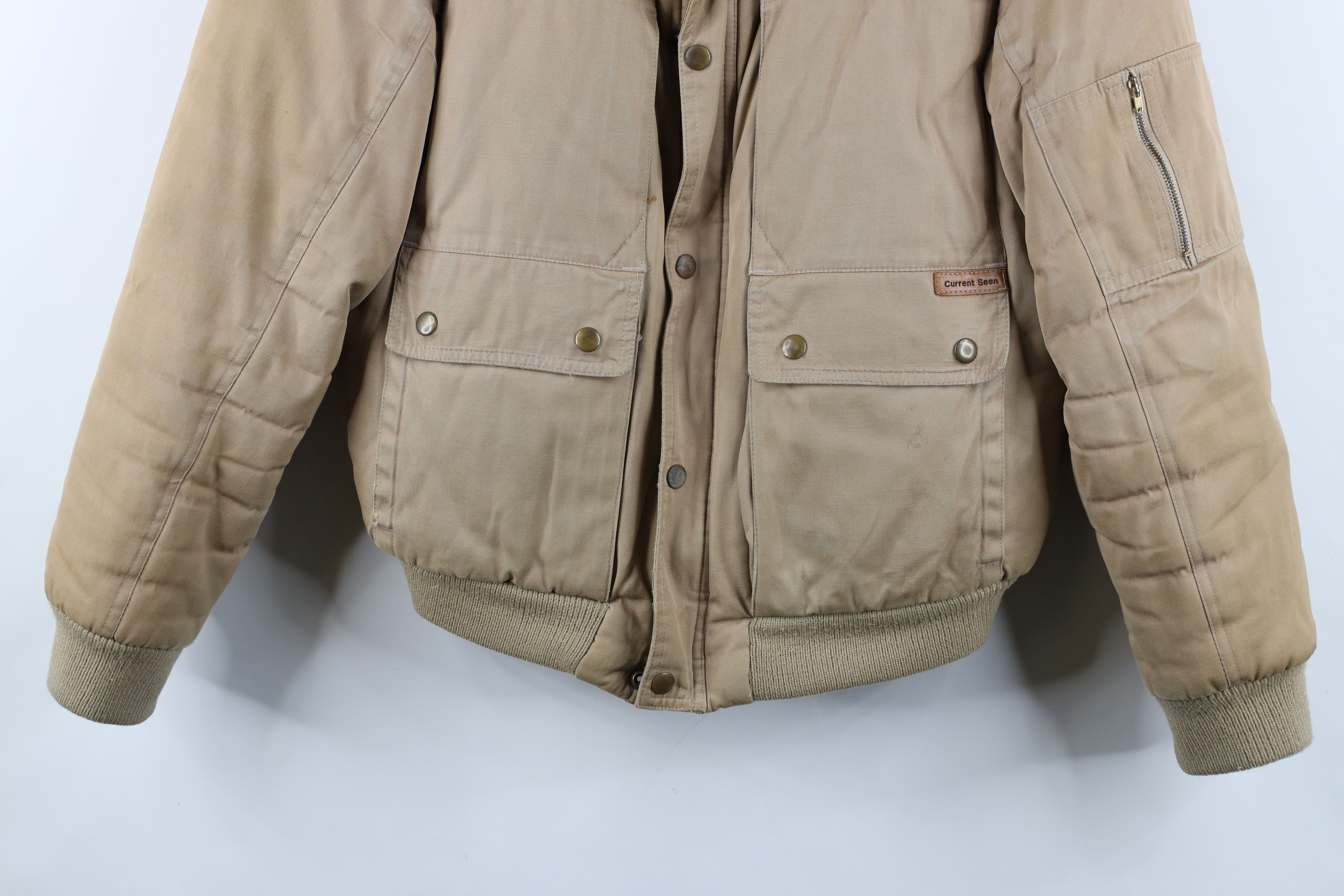 Vintage Vintage 70s 80s Streetwear Lined Puffer Bomber Jacket Size US M / EU 48-50 / 2 - 3 Thumbnail