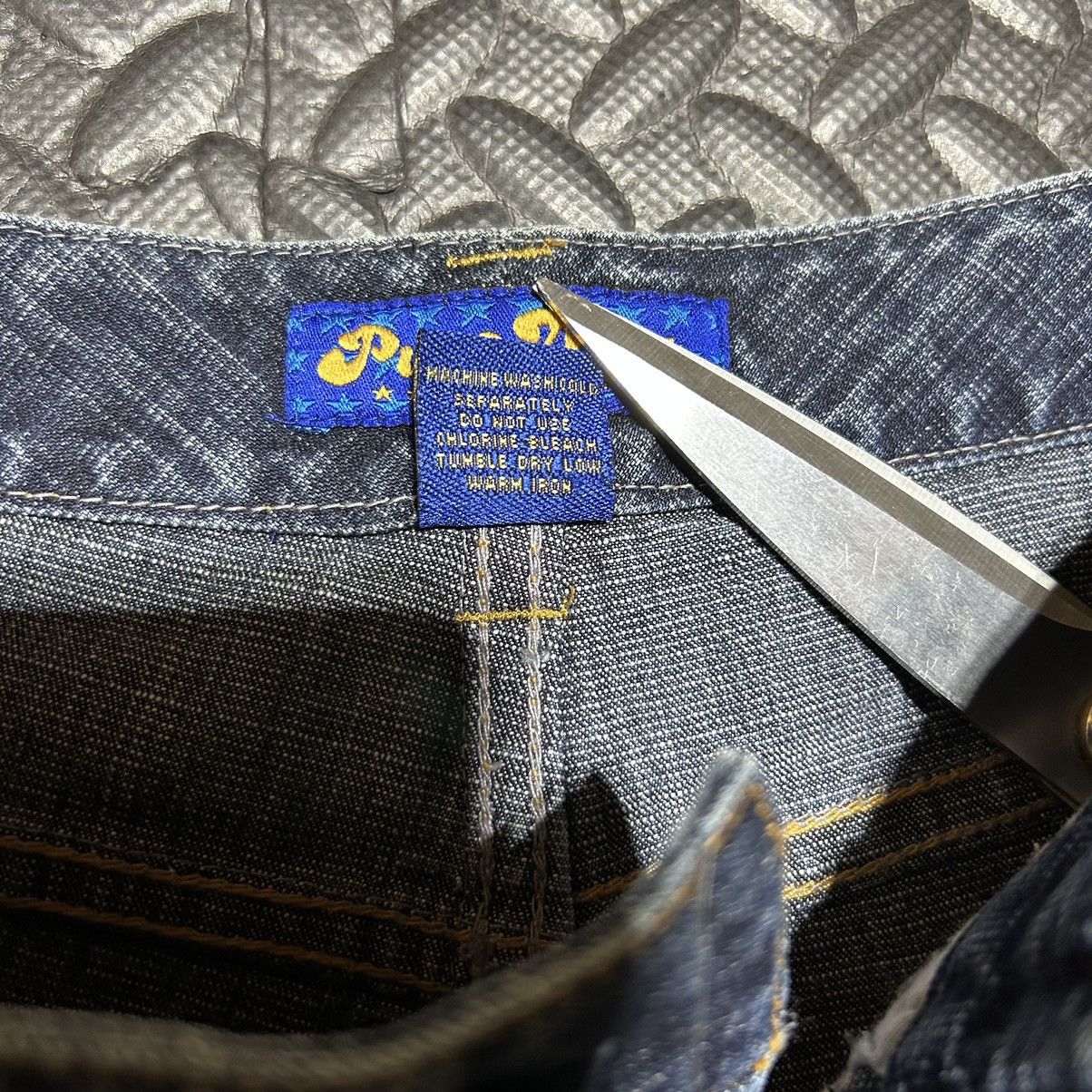 Designer × Vintage Pure Diva Jeans Straight Leg Low Rise Women’s Size 3 Juniors Size 26" / US 2 / IT 38 - 4 Thumbnail